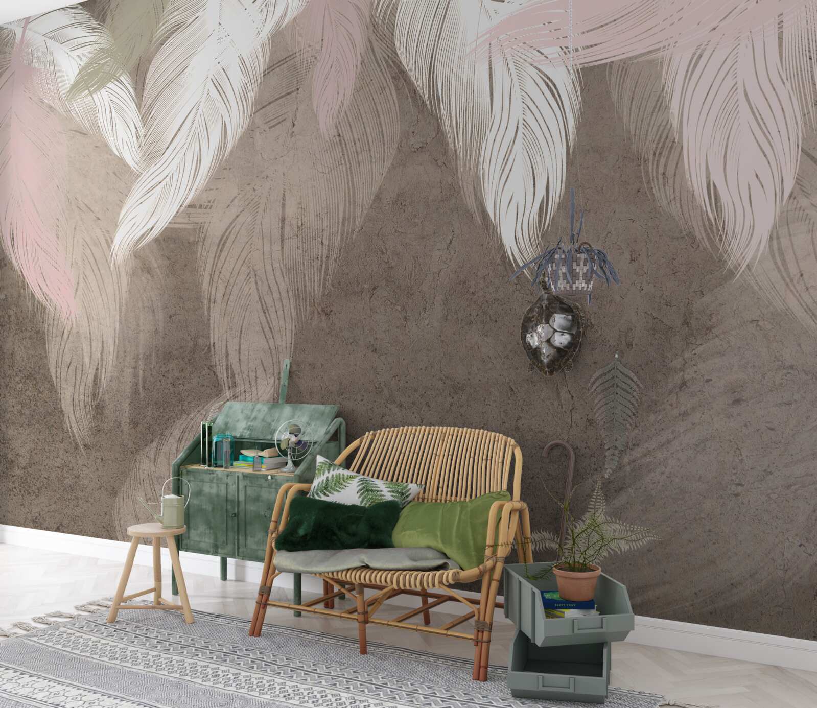 Fotobehang luchtveren vallen