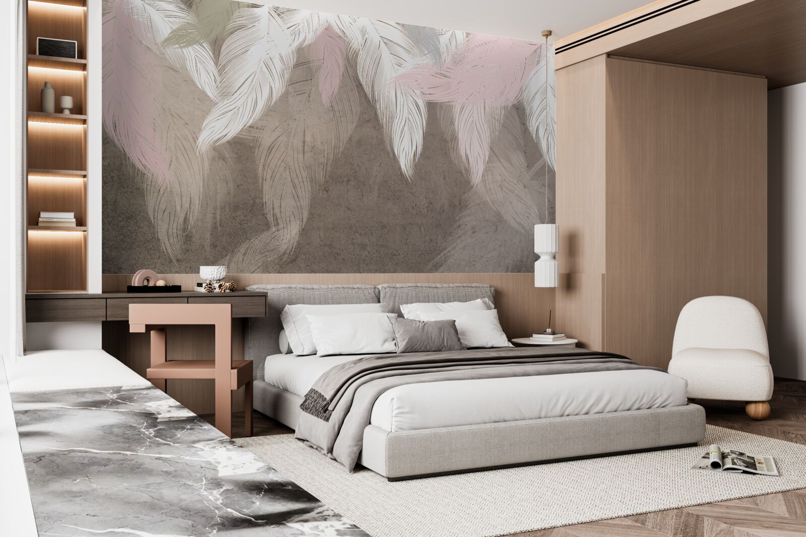 Fotobehang luchtveren vallen