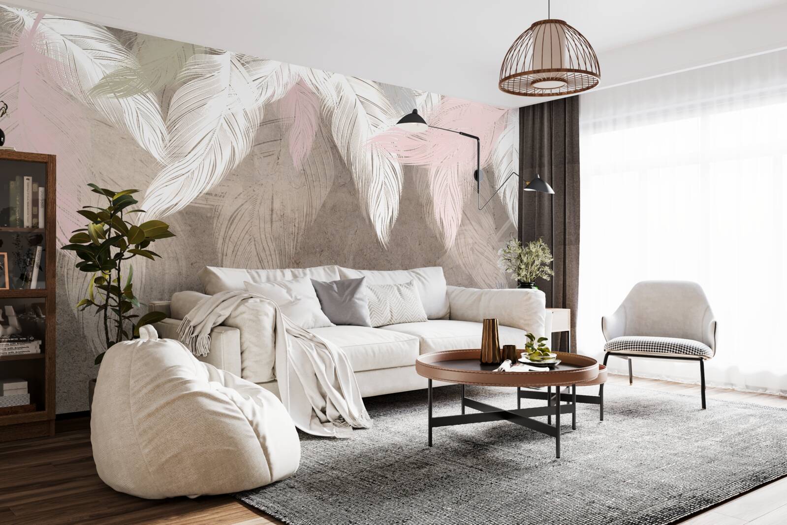 Fotobehang luchtveren vallen