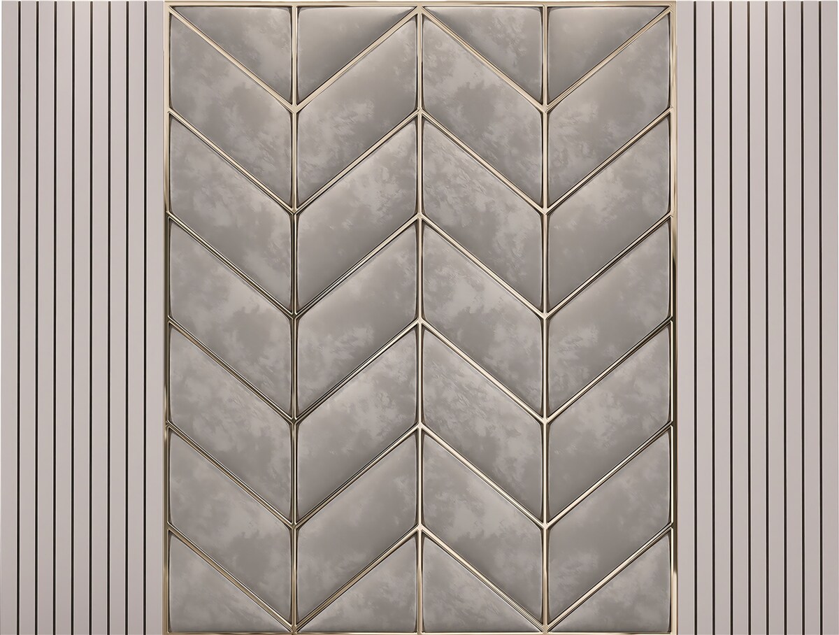 Fotobehang grijs-gouden textuur