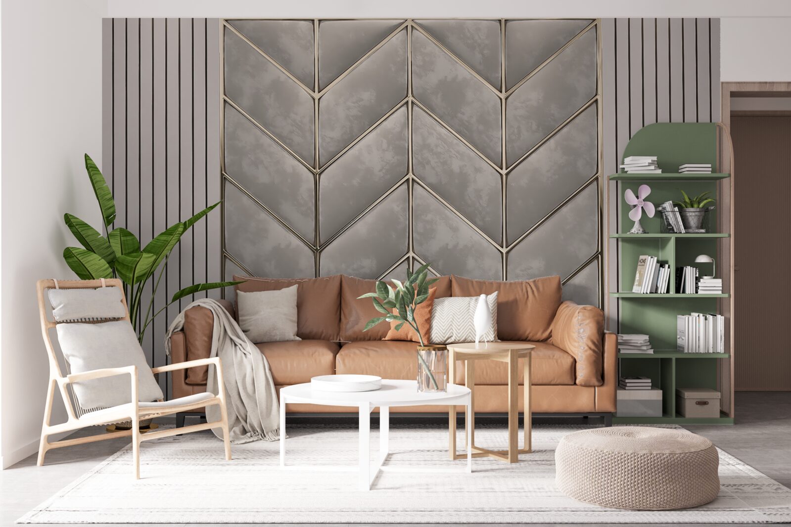 Fotobehang grijs-gouden textuur