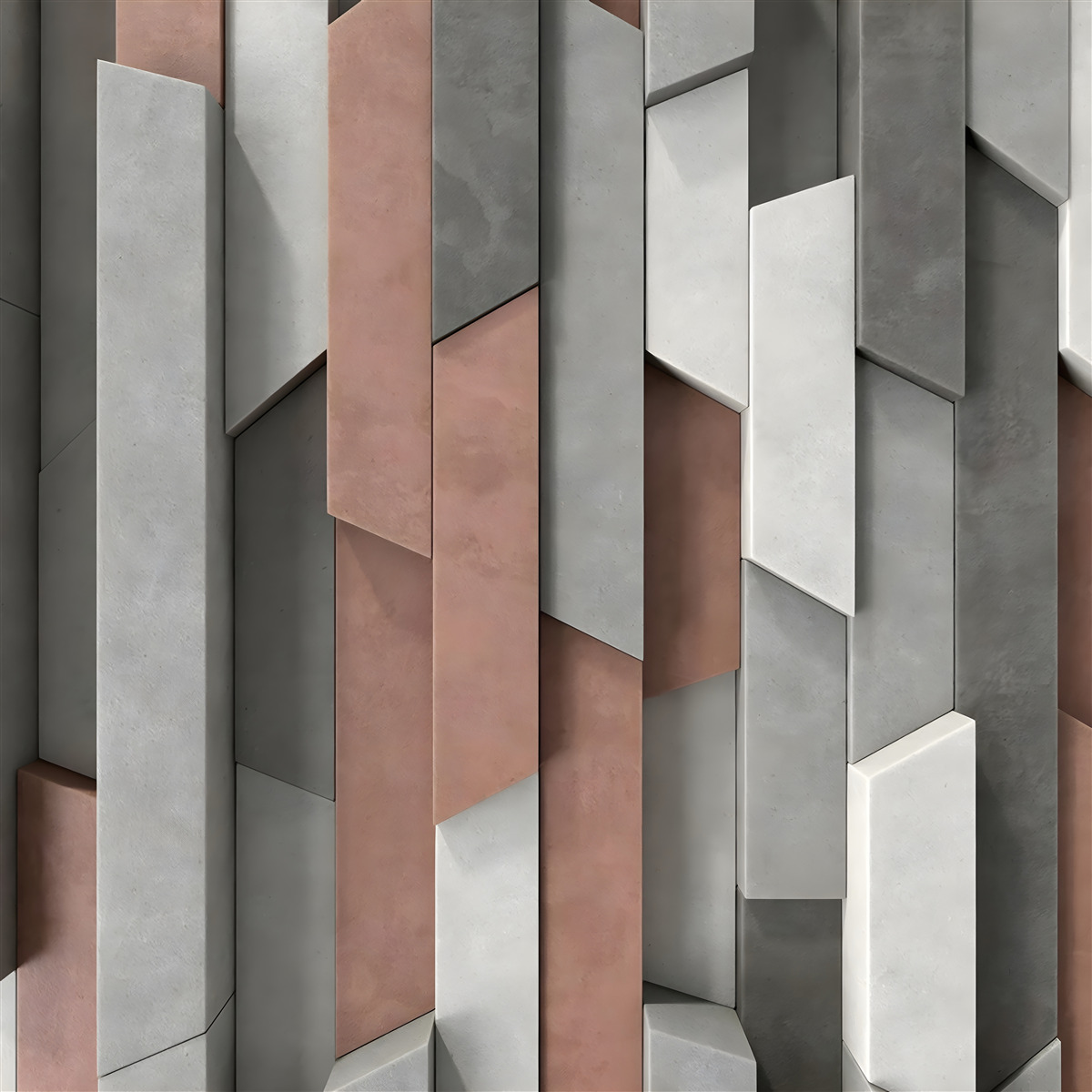 Fotobehang verticale vormen met volume