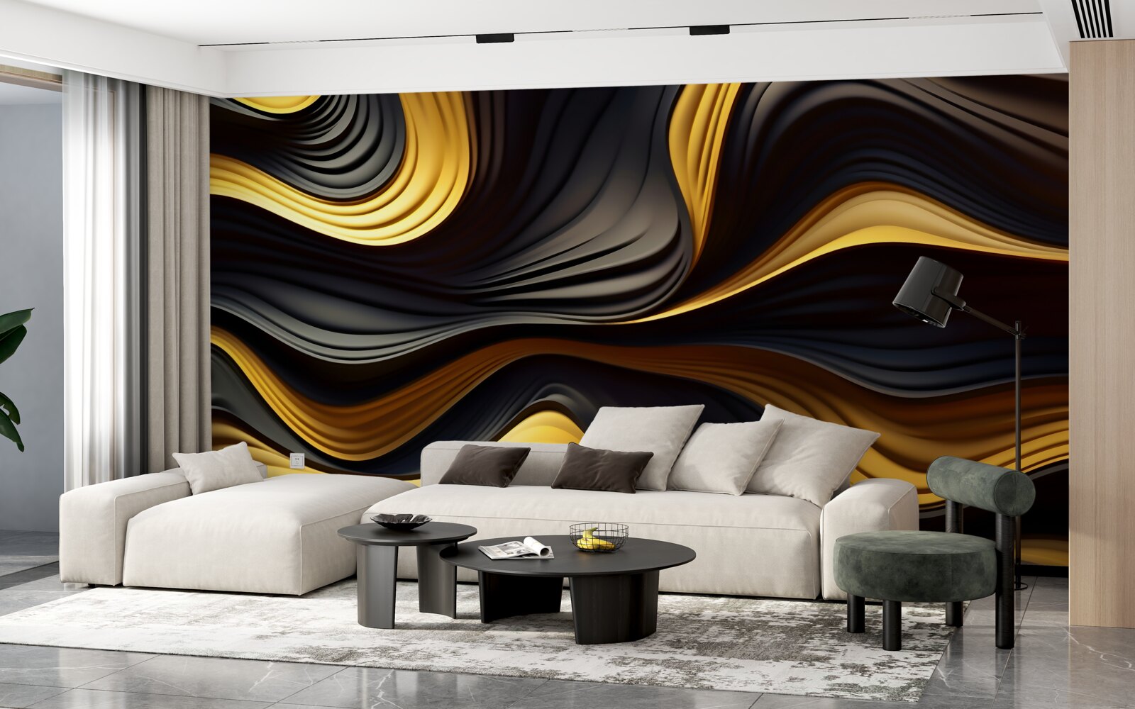 Fotobehang fornuizen in de woestijn zijn abstract