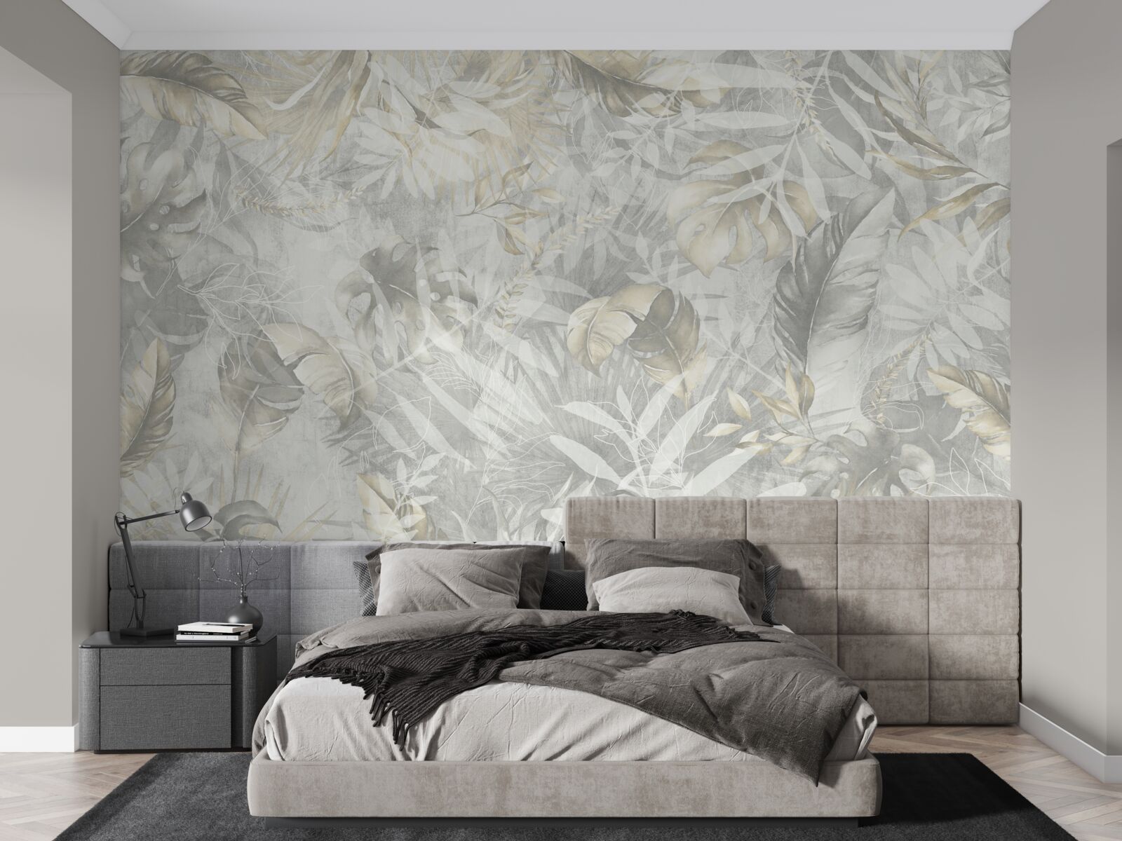 Fotobehang overvloed aan planten in de jungle