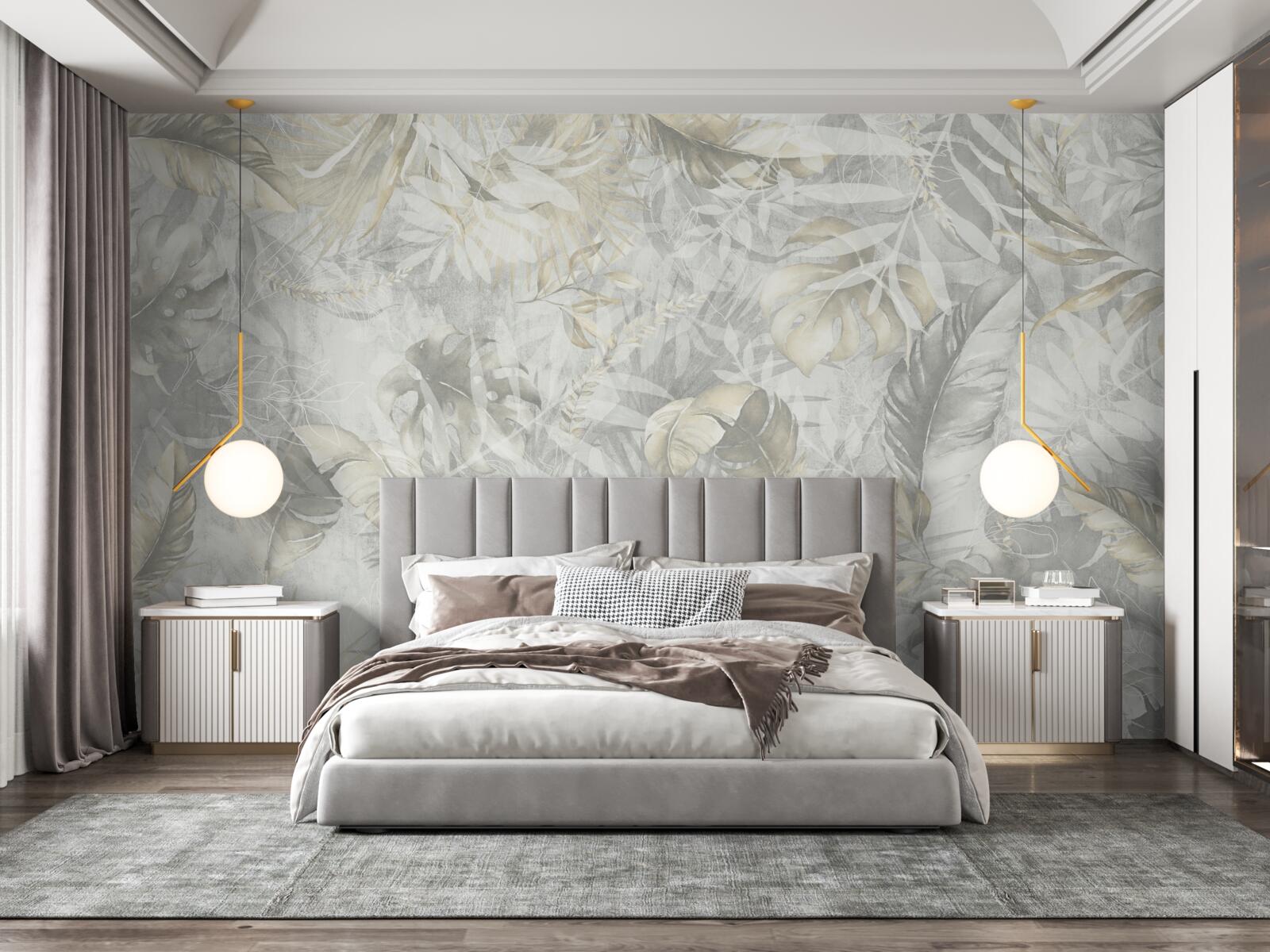 Fotobehang overvloed aan planten in de jungle