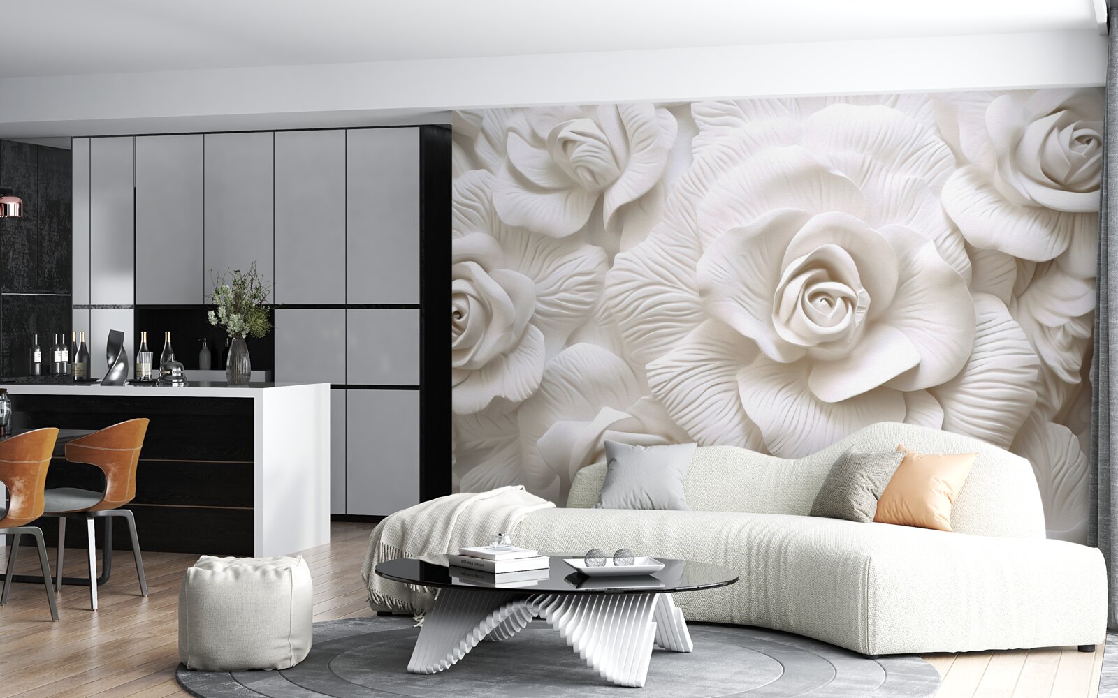 Fotobehang reliëfrozen zijn delicaat