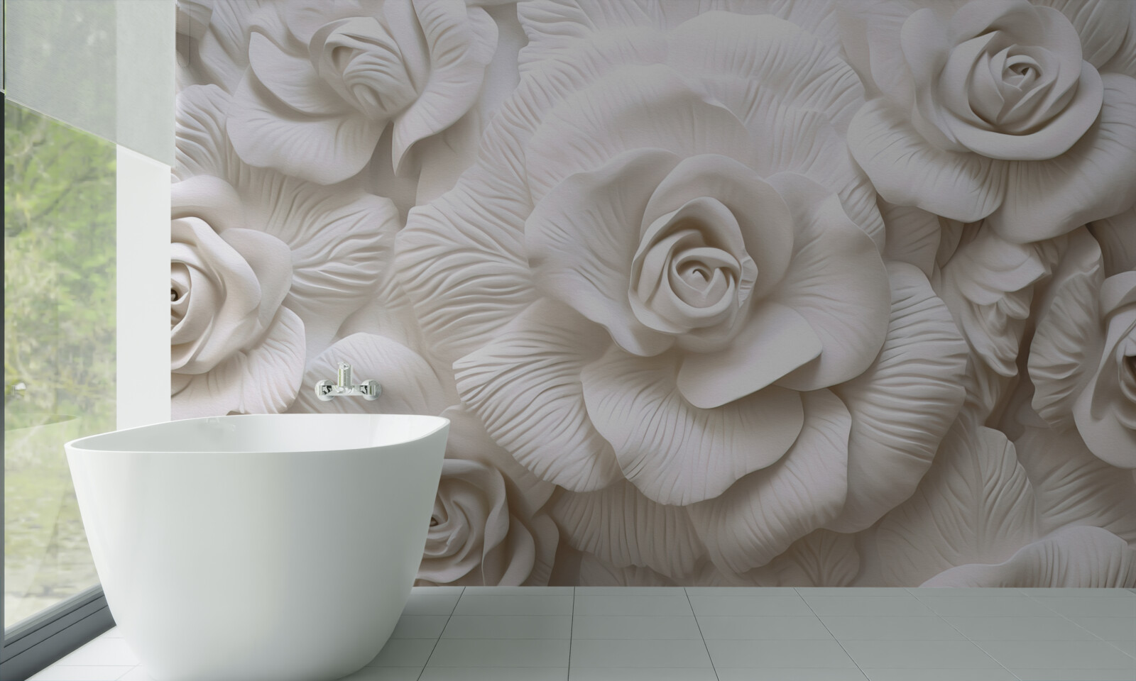 Fotobehang reliëfrozen zijn delicaat