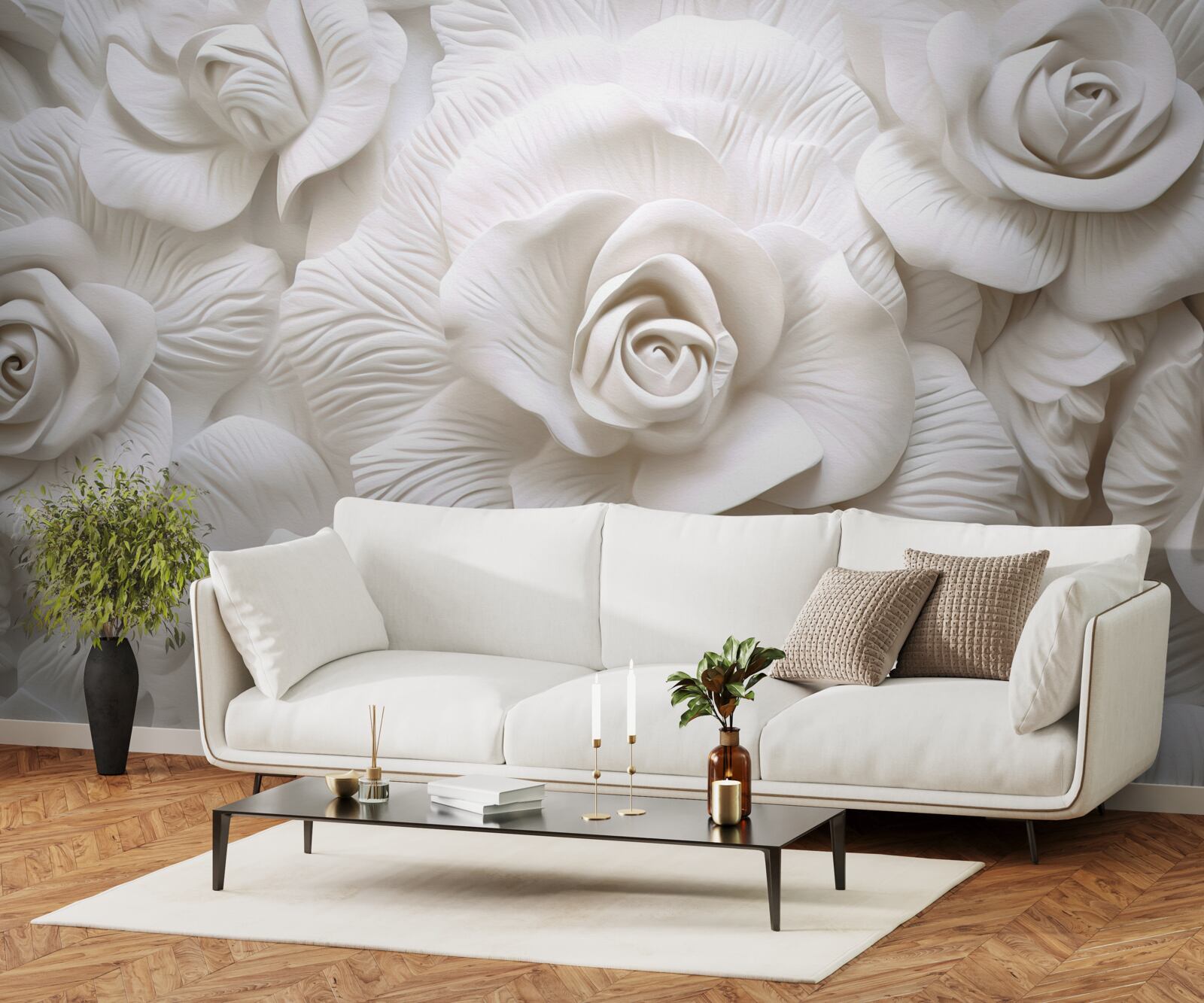 Fotobehang reliëfrozen zijn delicaat