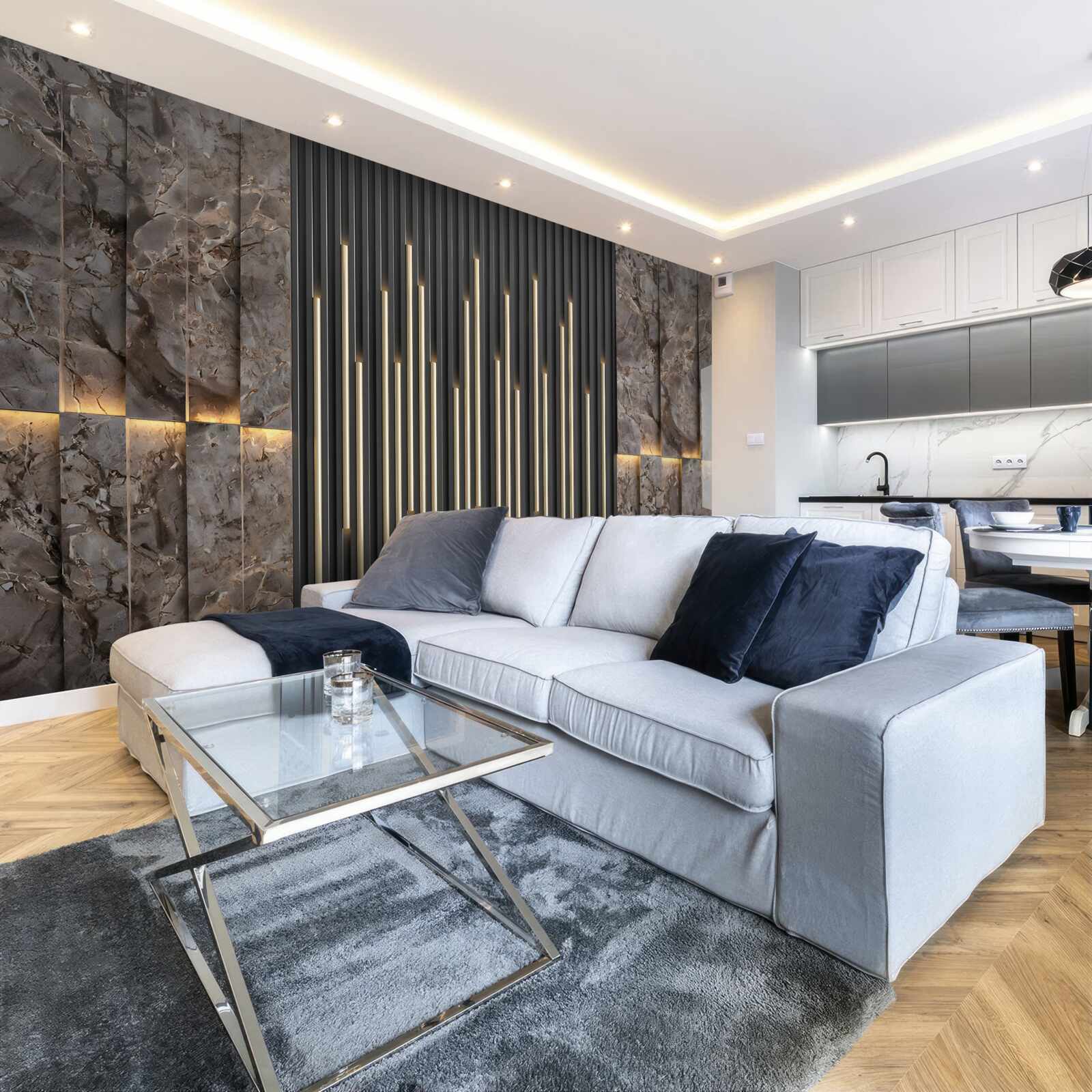 Fotobehang transmissie van decoratief surround-geluid