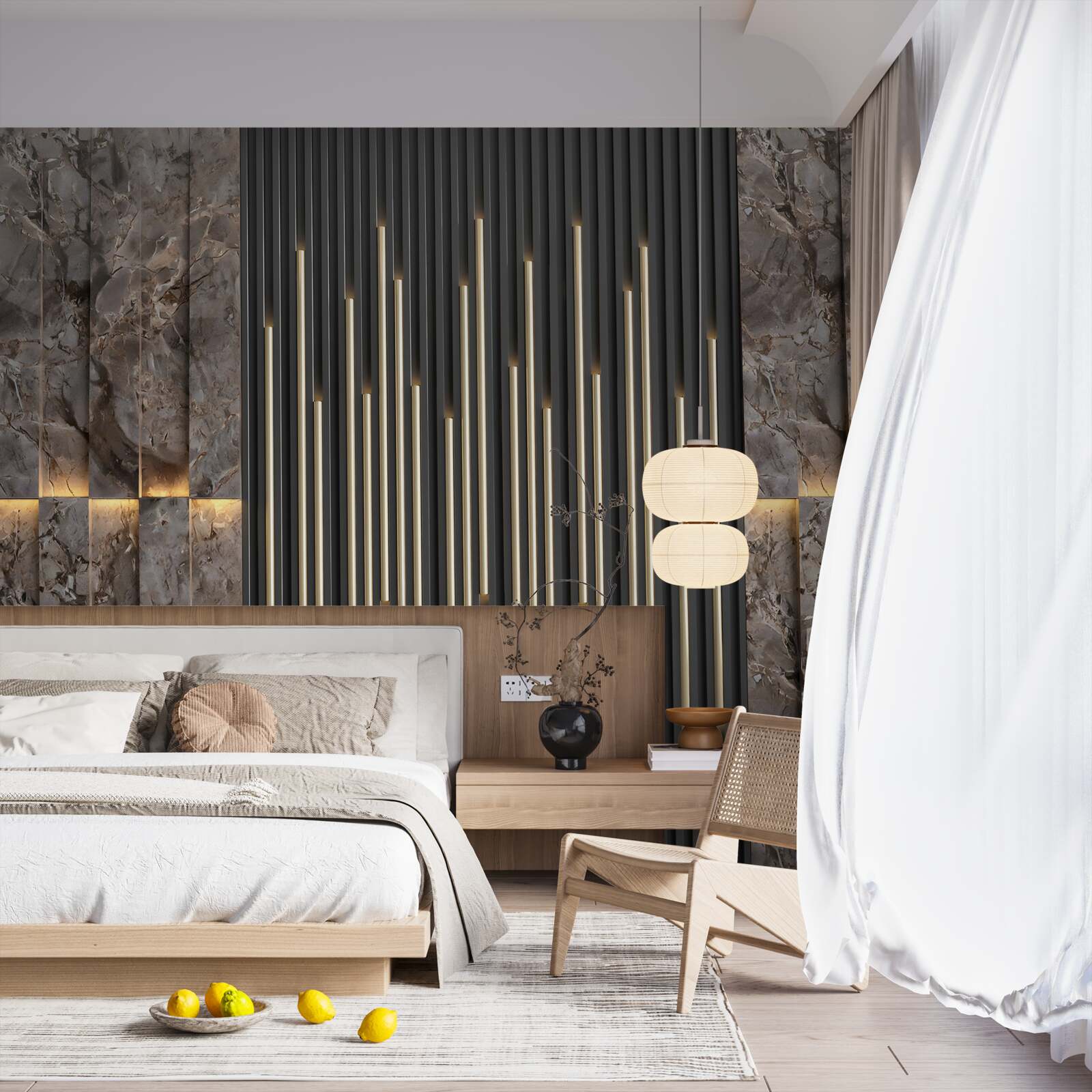 Fotobehang transmissie van decoratief surround-geluid