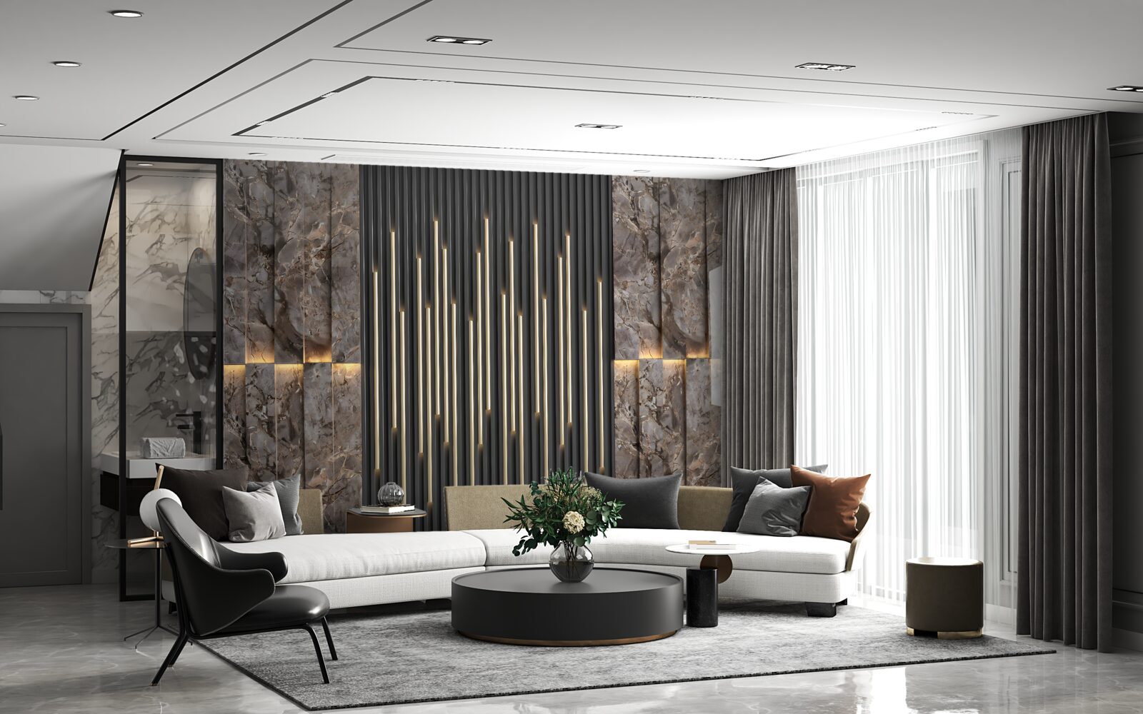 Fotobehang transmissie van decoratief surround-geluid