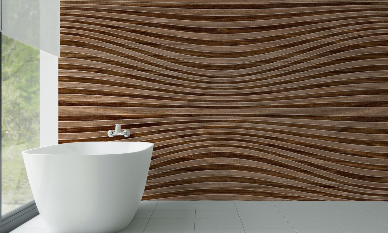 Fotobehang het oppervlak van het hout glad is