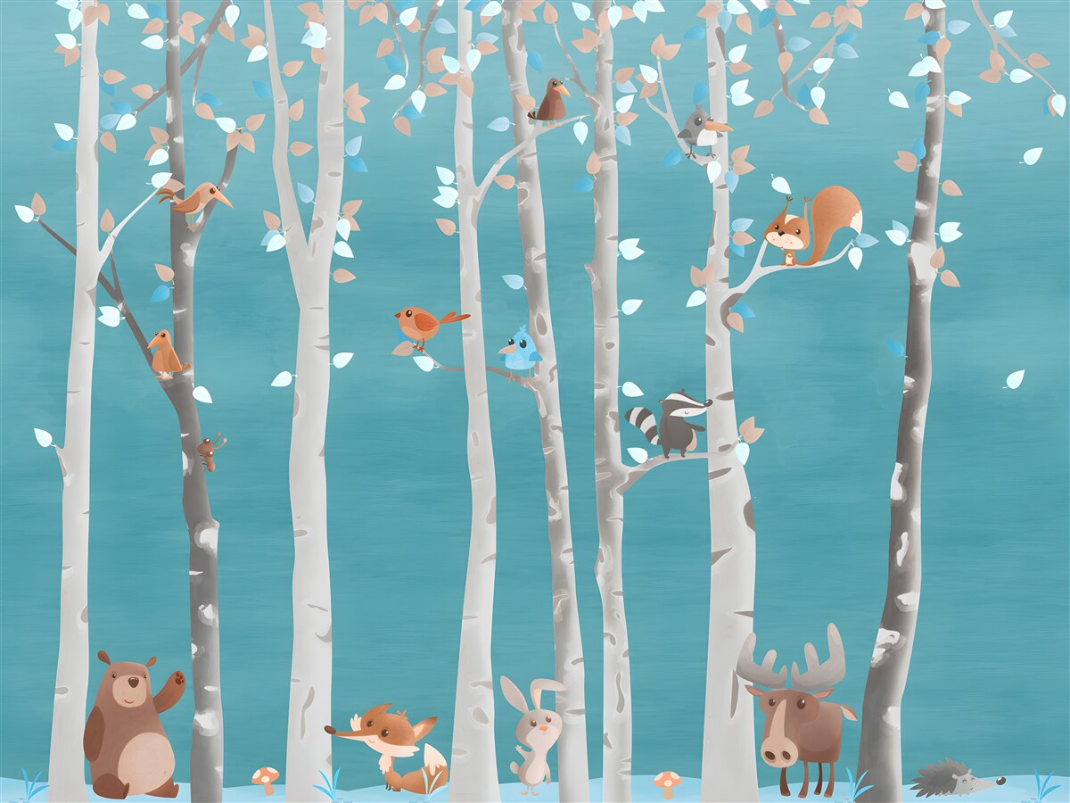 Fotobehang dieren en bosbewoners