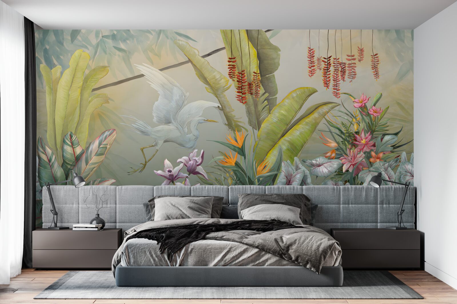 Fotobehang rijke tropische vegetatie