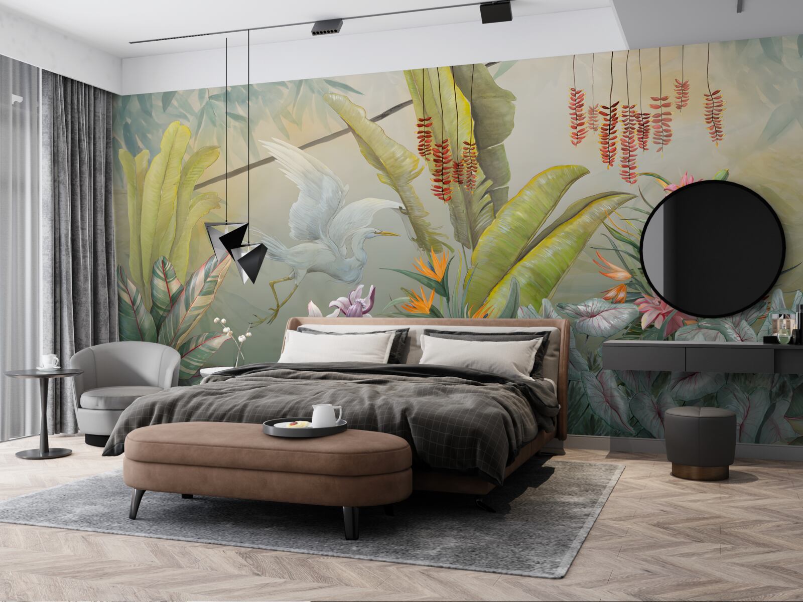 Fotobehang rijke tropische vegetatie