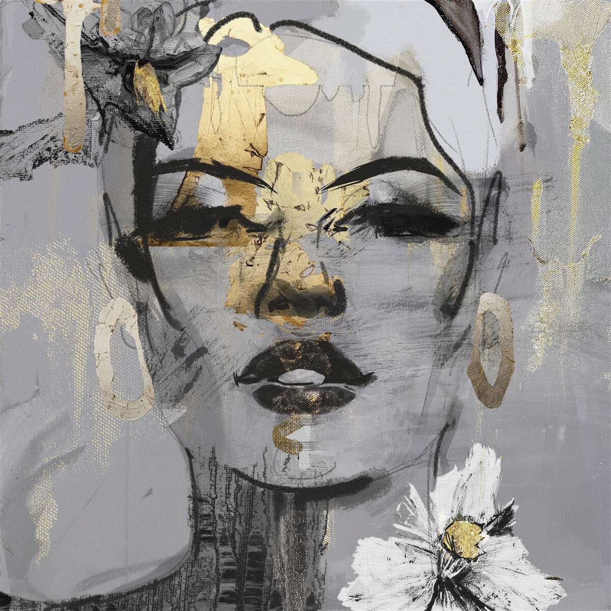 Fotobehang de perceptie van het meisje is abstract