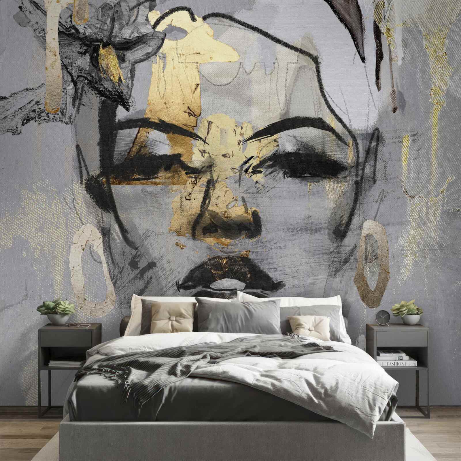 Fotobehang de perceptie van het meisje is abstract