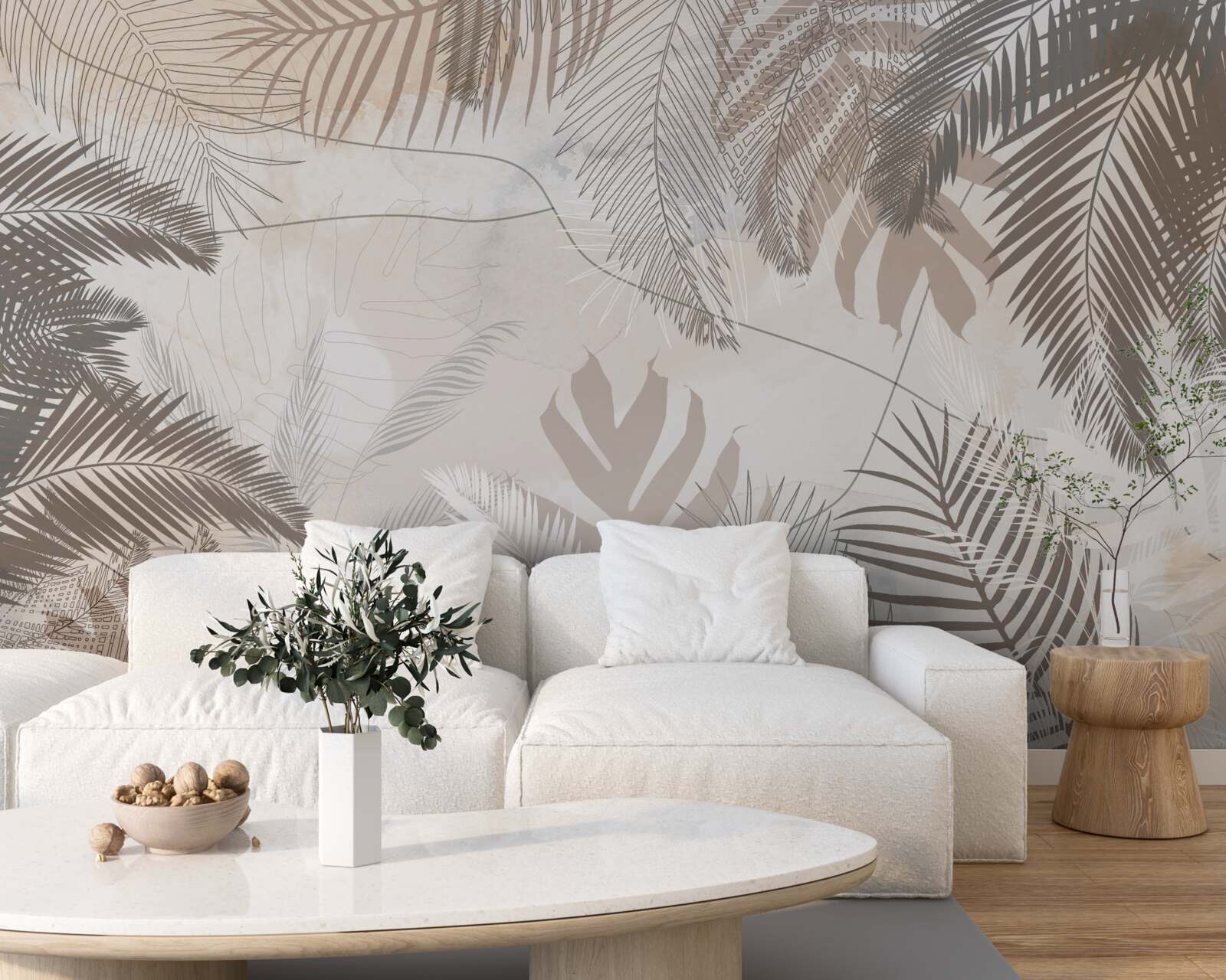 Fotobehang de verscheidenheid aan kleuren van herfstbladeren