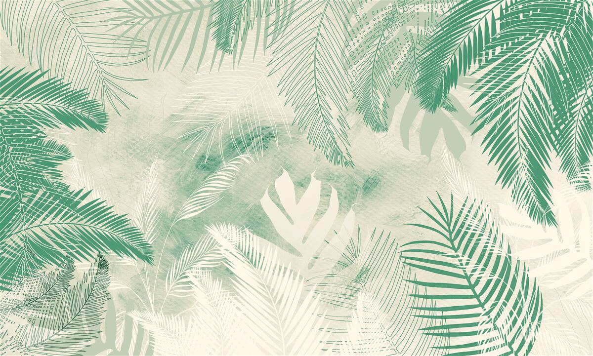 Fotobehang varenbladeren blijven het hele jaar door groen