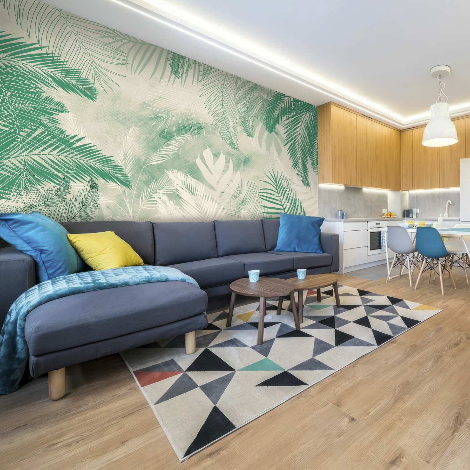 Fotobehang varenbladeren blijven het hele jaar door groen