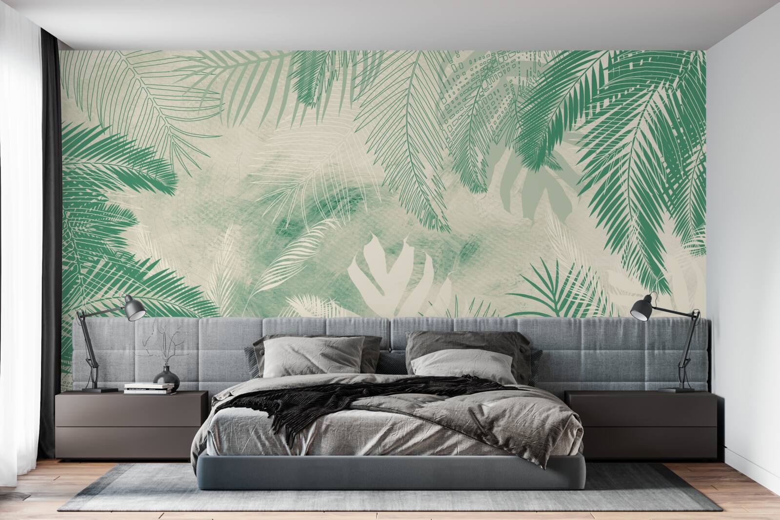 Fotobehang varenbladeren blijven het hele jaar door groen