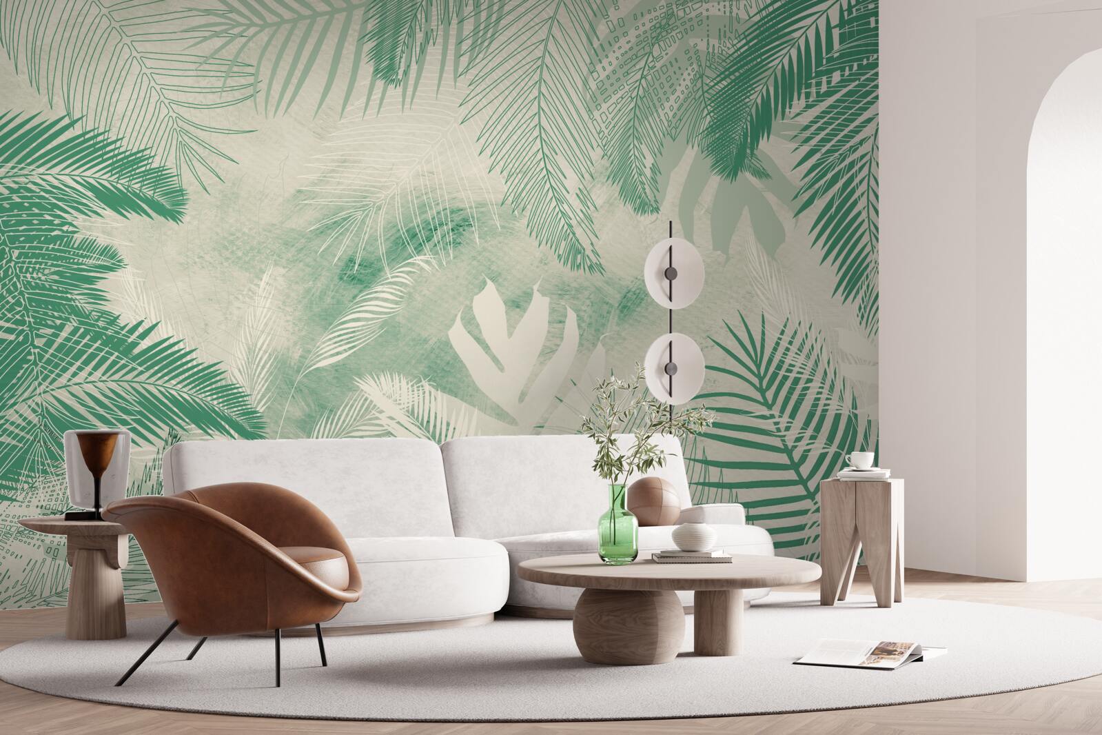 Fotobehang varenbladeren blijven het hele jaar door groen