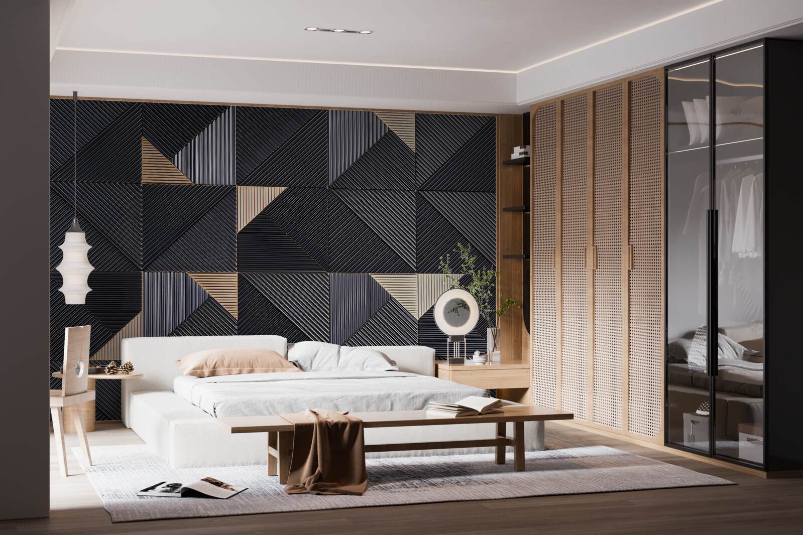 Fotobehang gladde geometrische abstracties