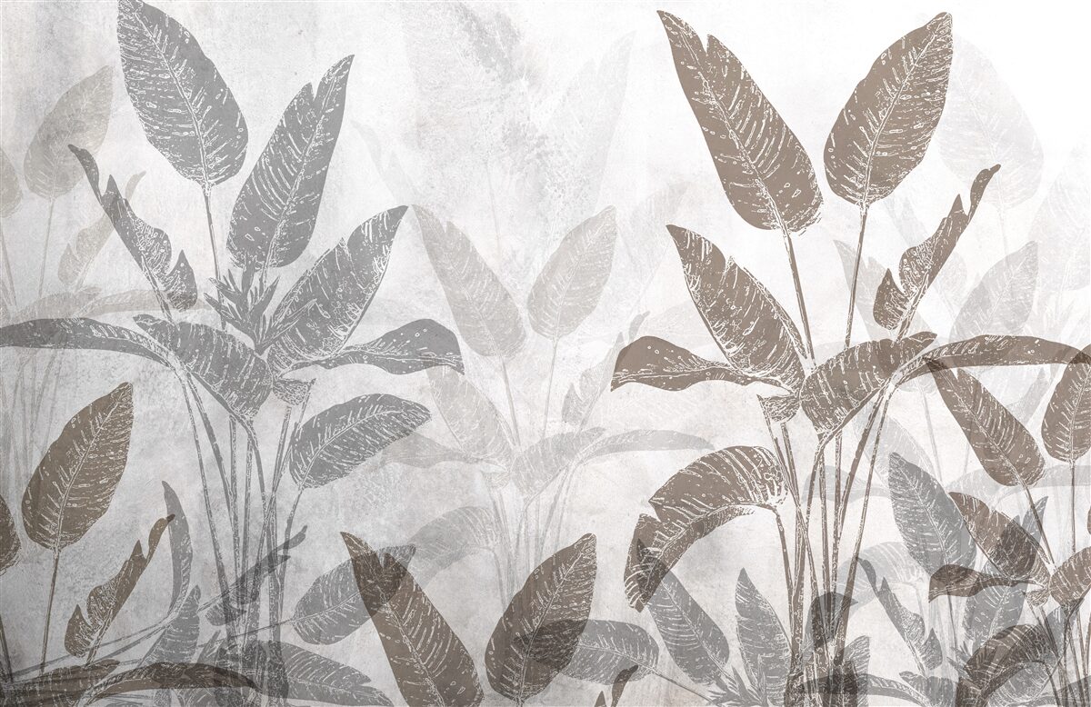 Fotobehang hoge en massieve planten