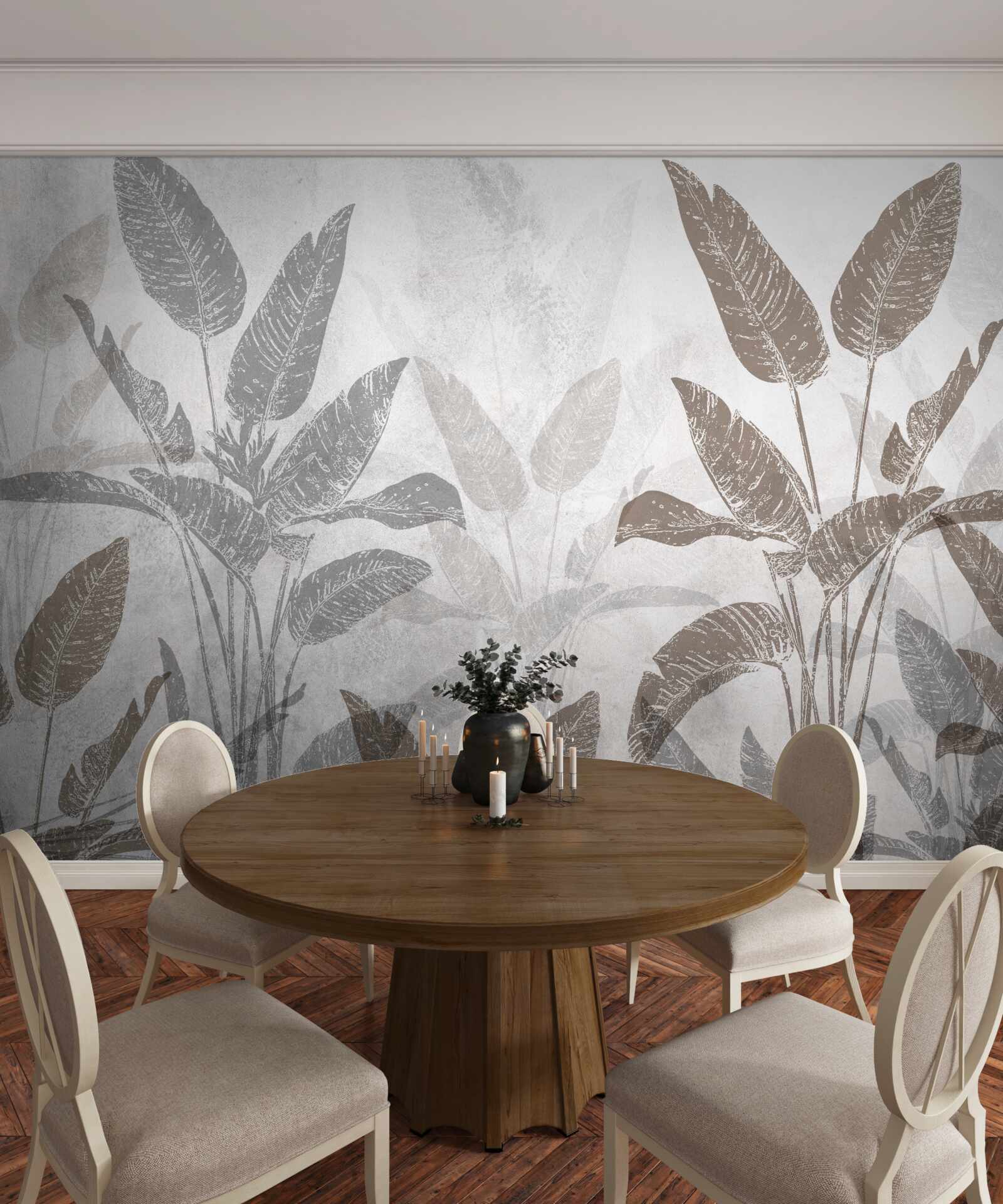 Fotobehang hoge en massieve planten