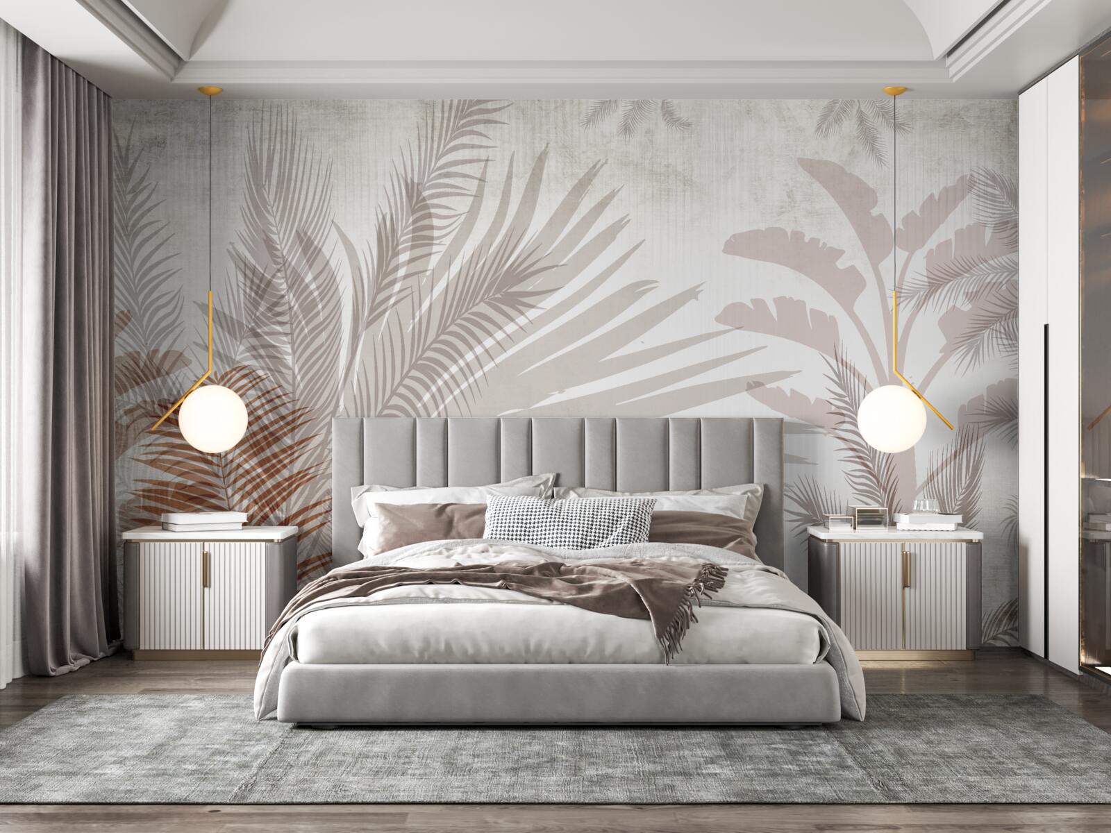 Fotobehang tropisch gebladerte en varen