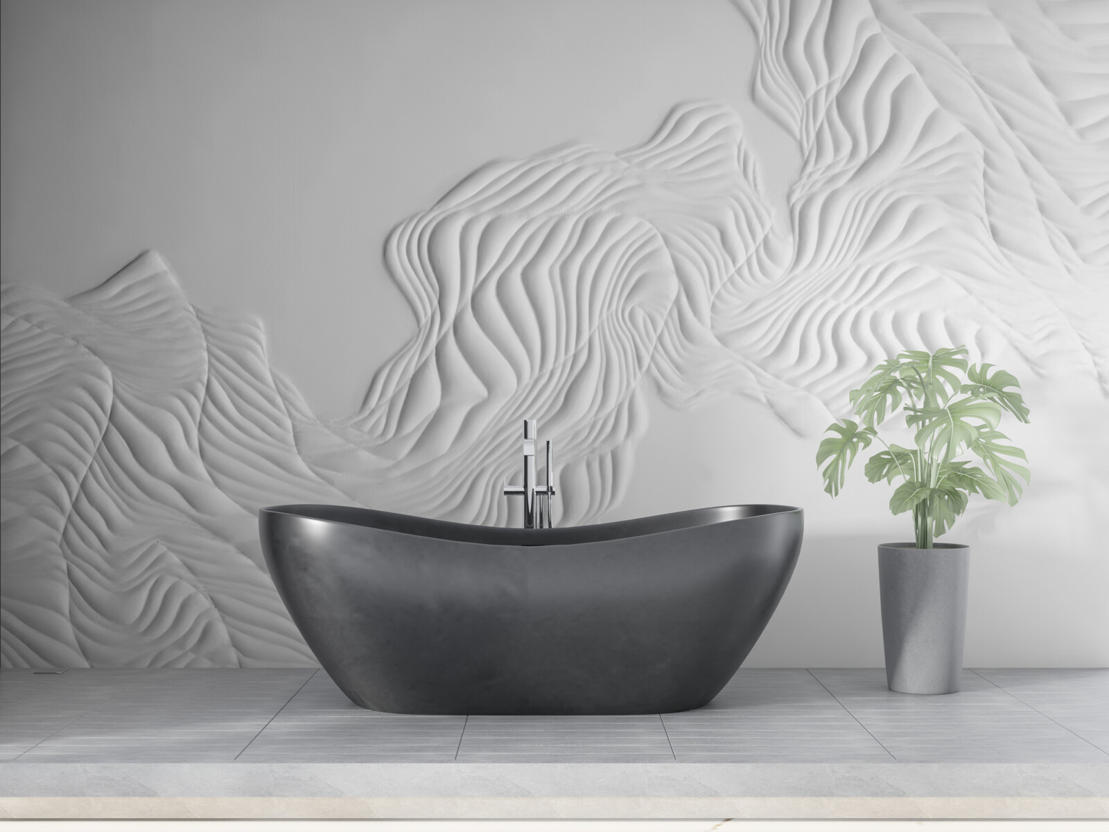 Fotobehang abstracte lijnen op lichtgewicht stoffen