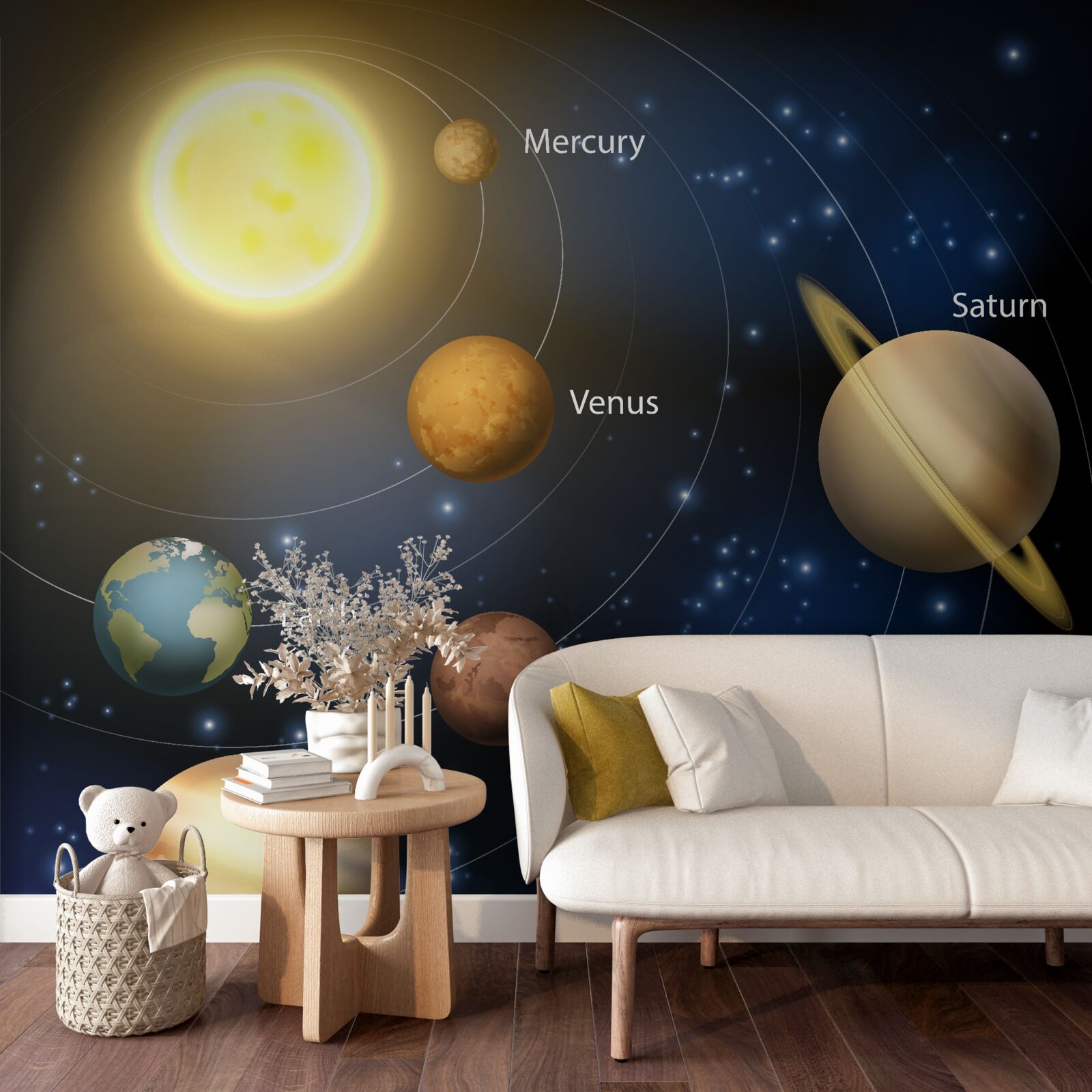 Fotobehang het heelal, hemellichamen en sterren