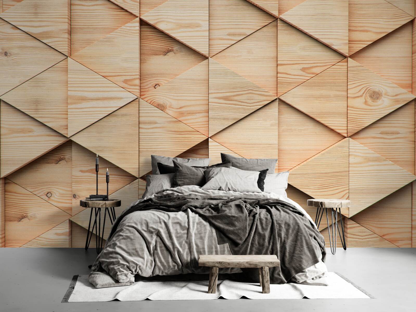 Fotobehang groot parket