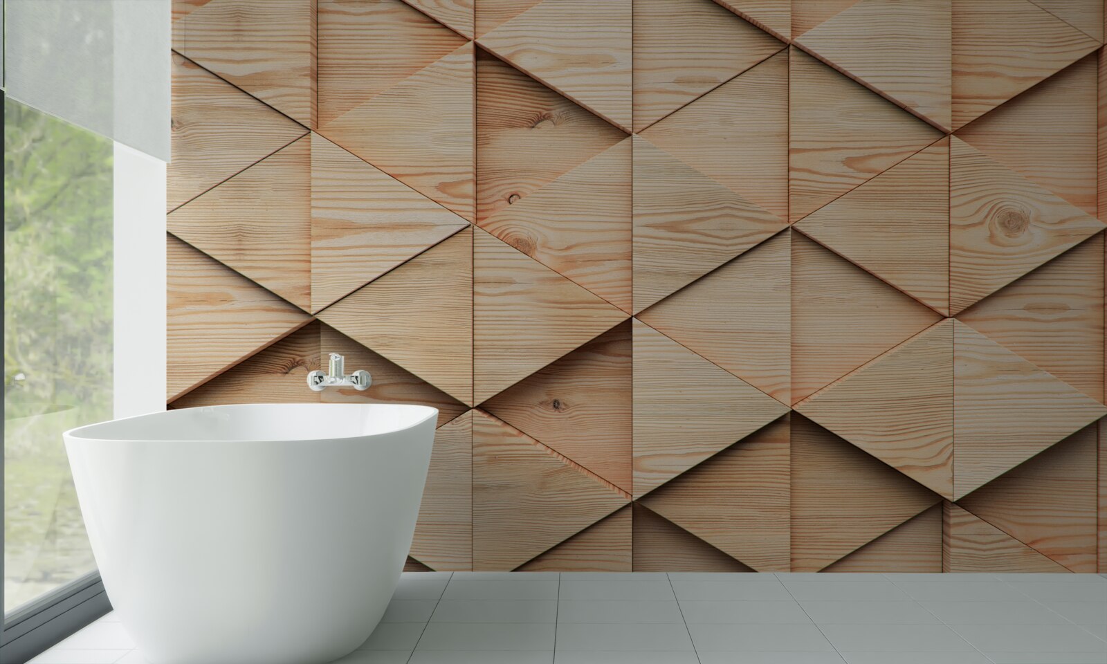 Fotobehang groot parket