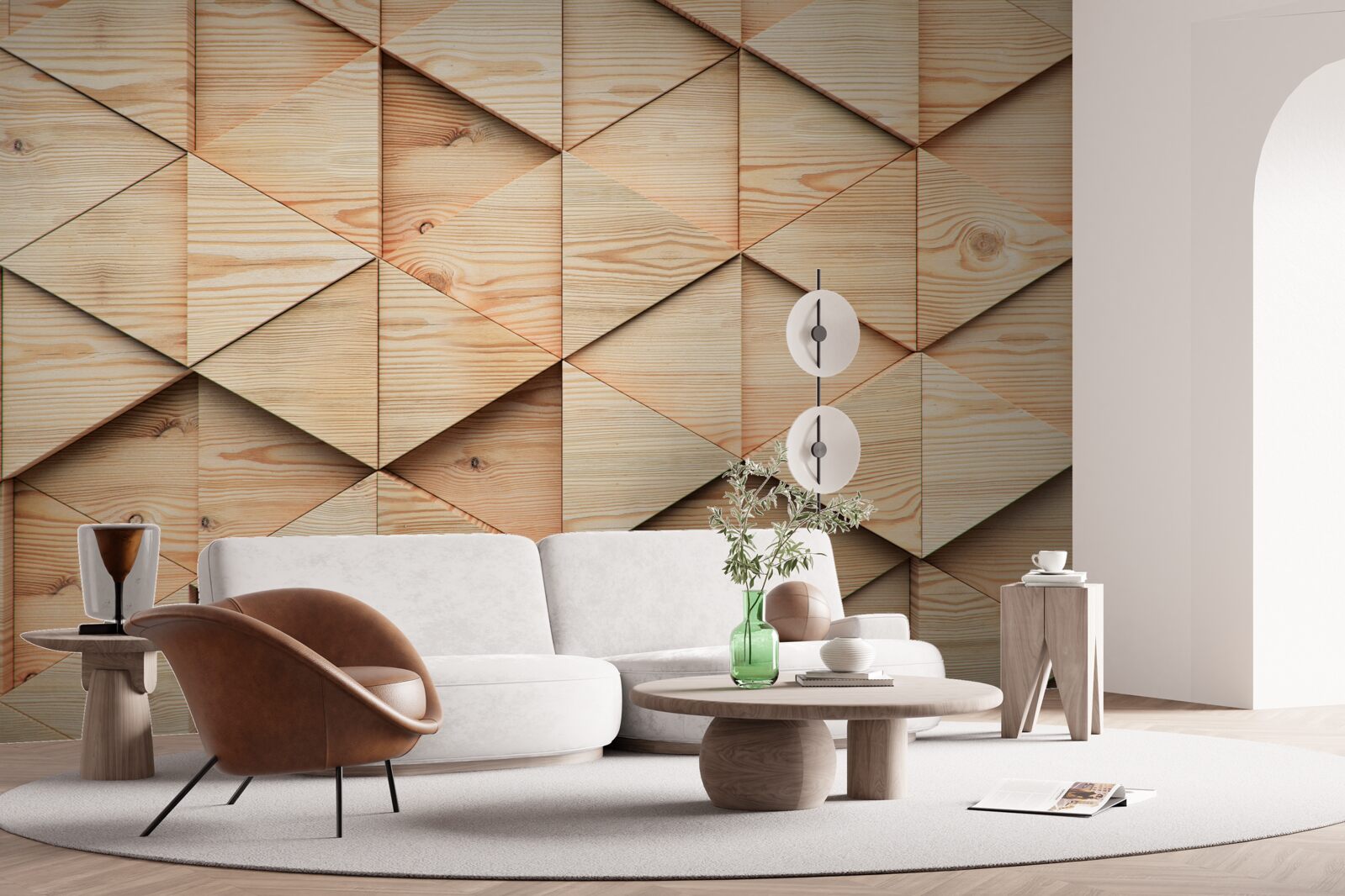 Fotobehang groot parket