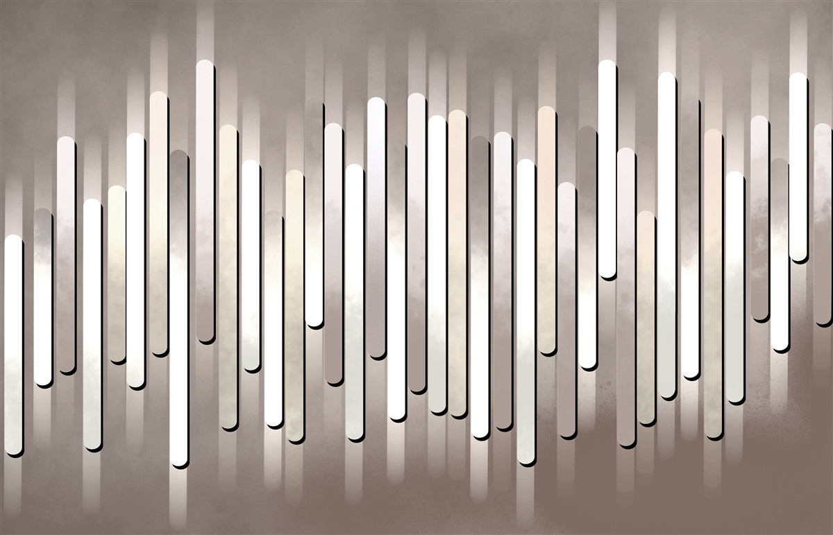 Fotobehang abstractie van geluidsfrequenties