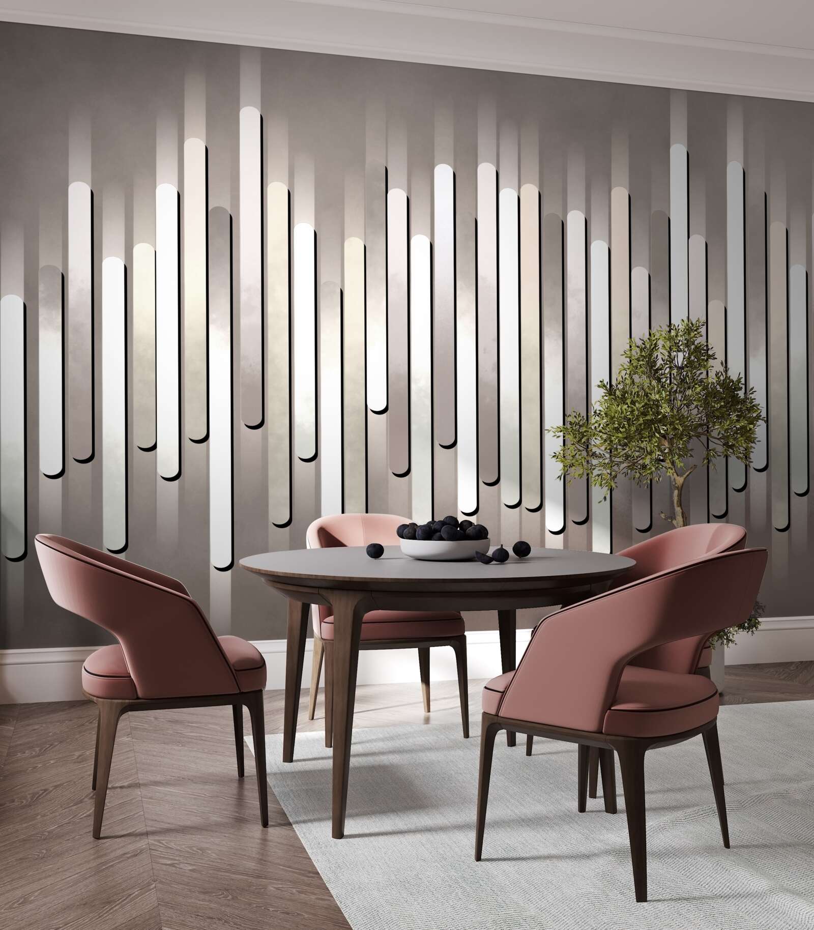 Fotobehang abstractie van geluidsfrequenties