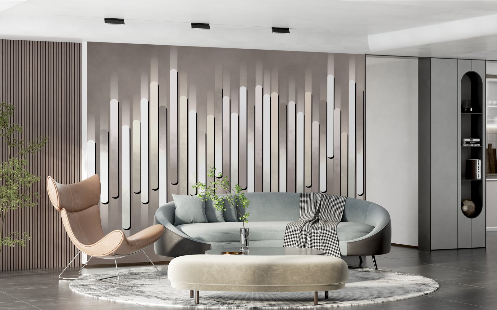 Fotobehang abstractie van geluidsfrequenties