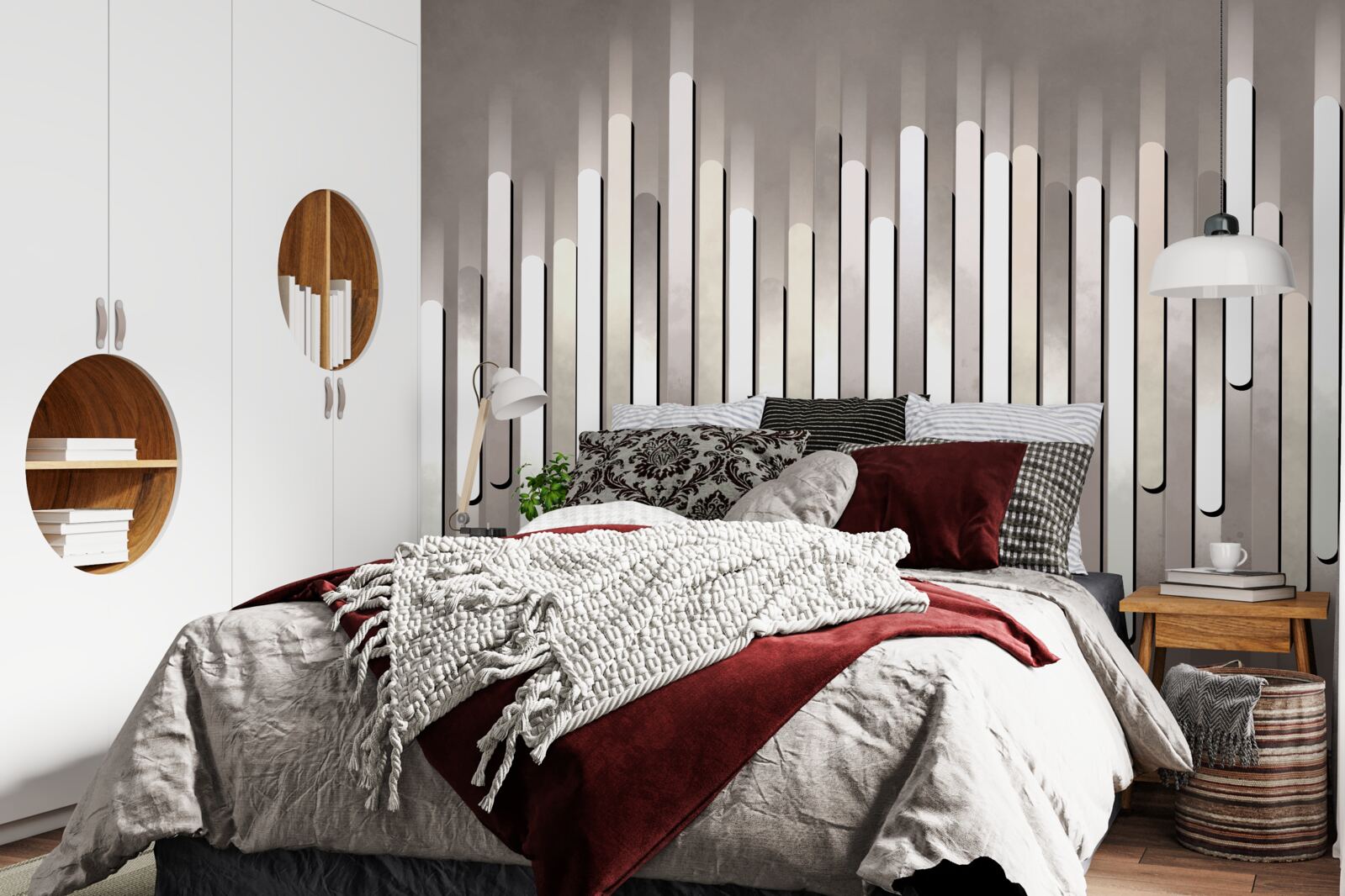 Fotobehang abstractie van geluidsfrequenties