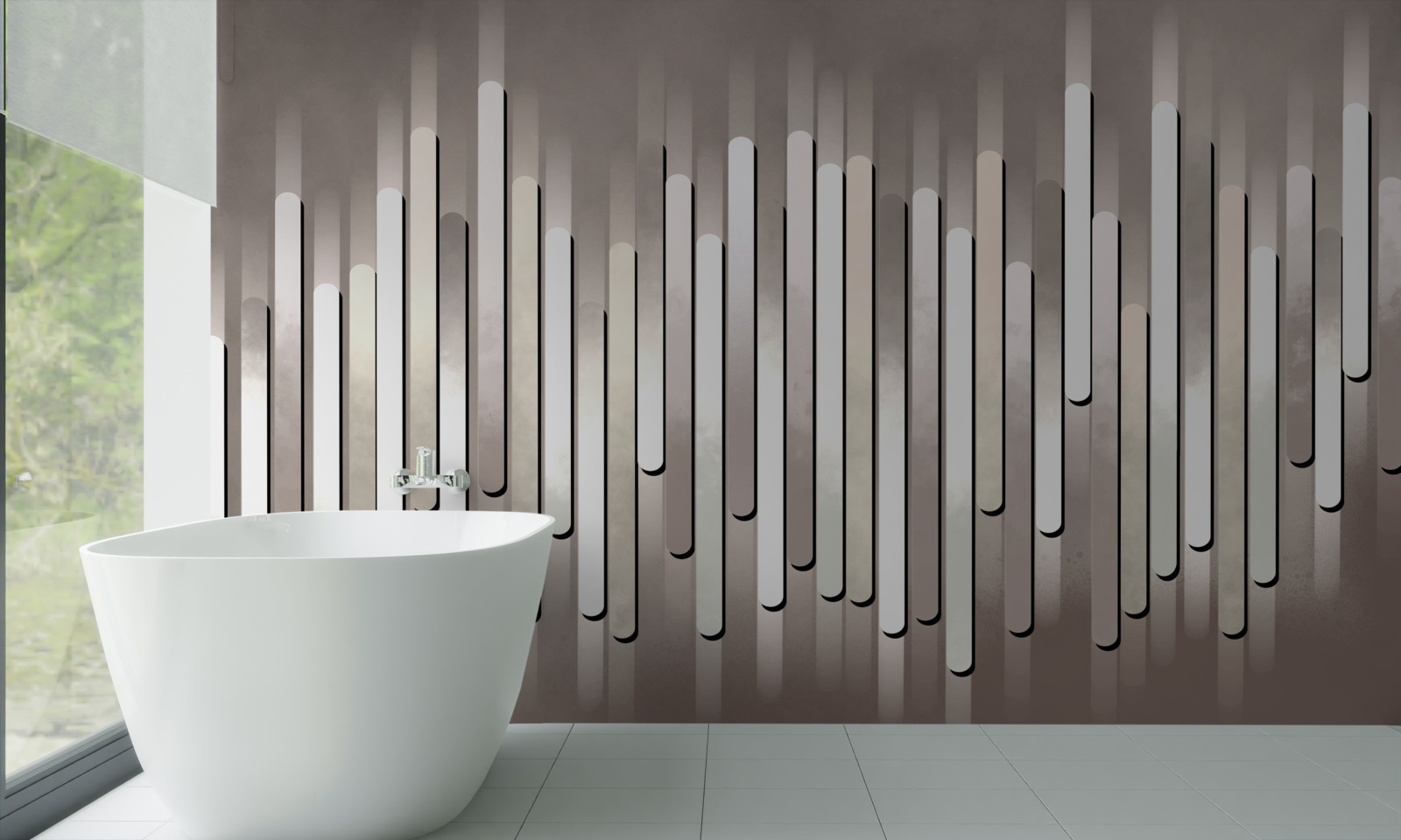 Fotobehang abstractie van geluidsfrequenties