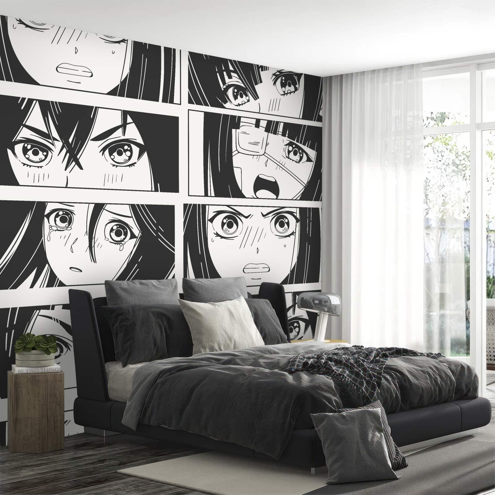 Fotobehang een stripverhaal over ervaringen van meisjes