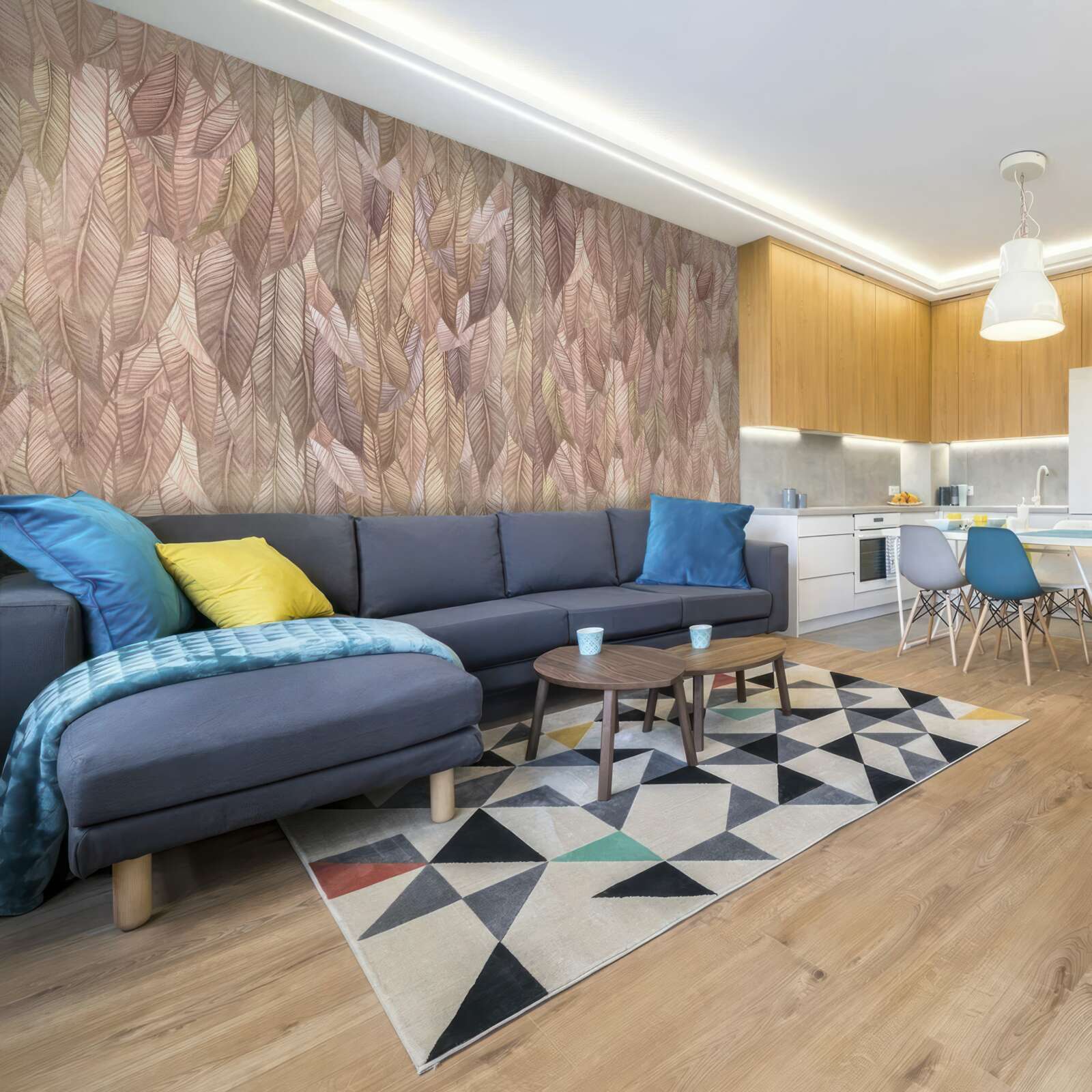 Fotobehang weelderig struikgewas van varens