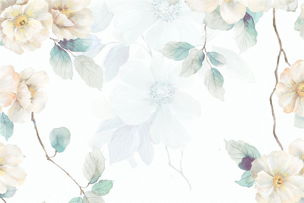 Fotobehang bloemknoppen ontwikkelen zich voorzichtig aan de takken