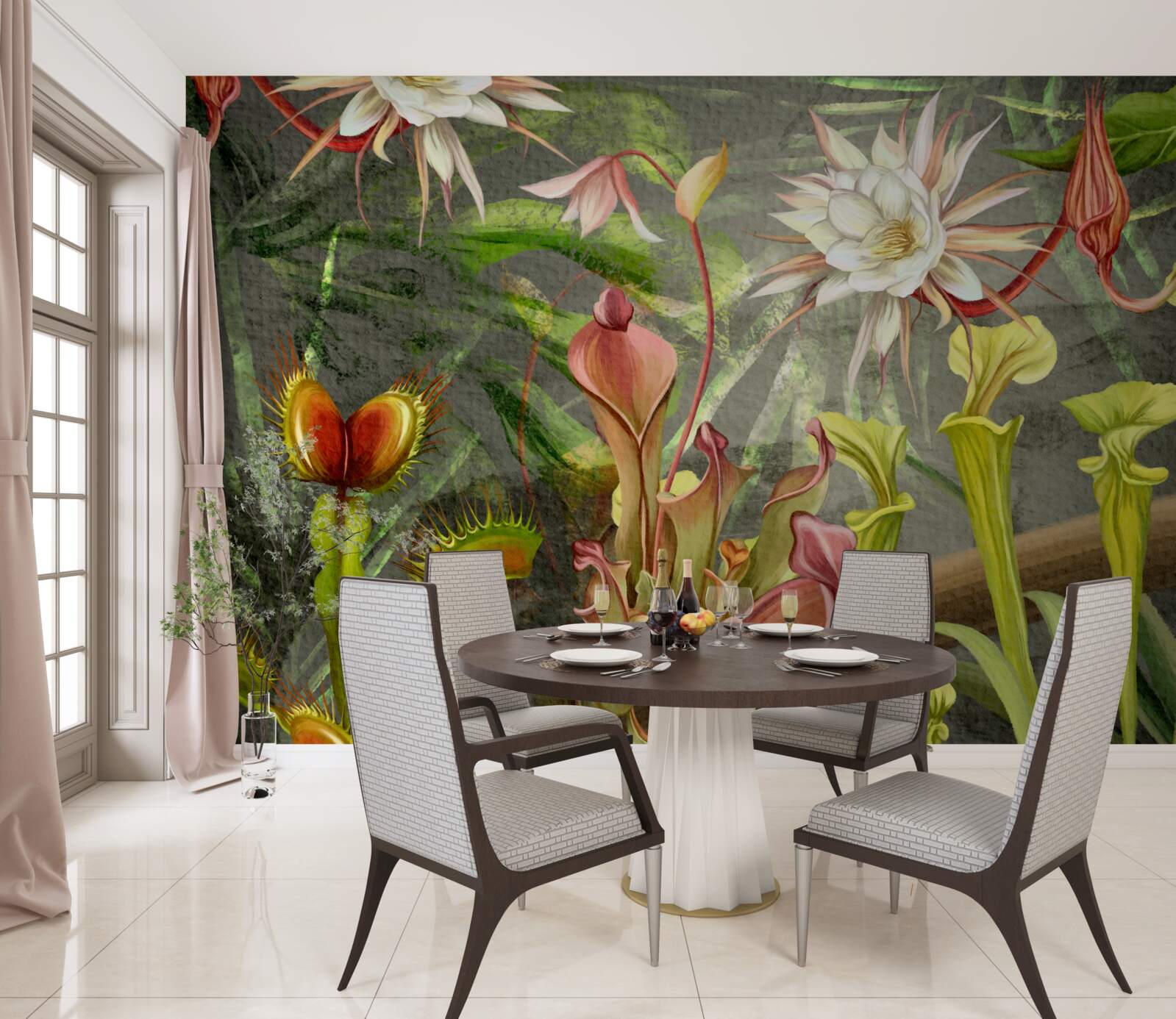 Fotobehang vleesetende planten van tropische gebieden