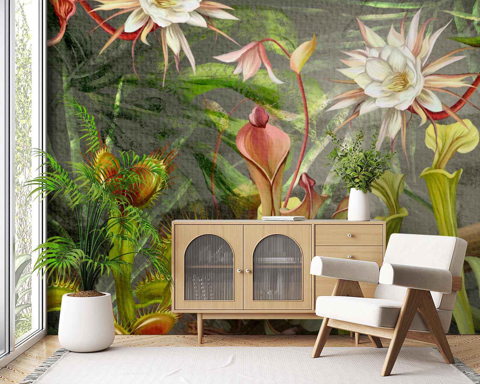 Fotobehang vleesetende planten van tropische gebieden