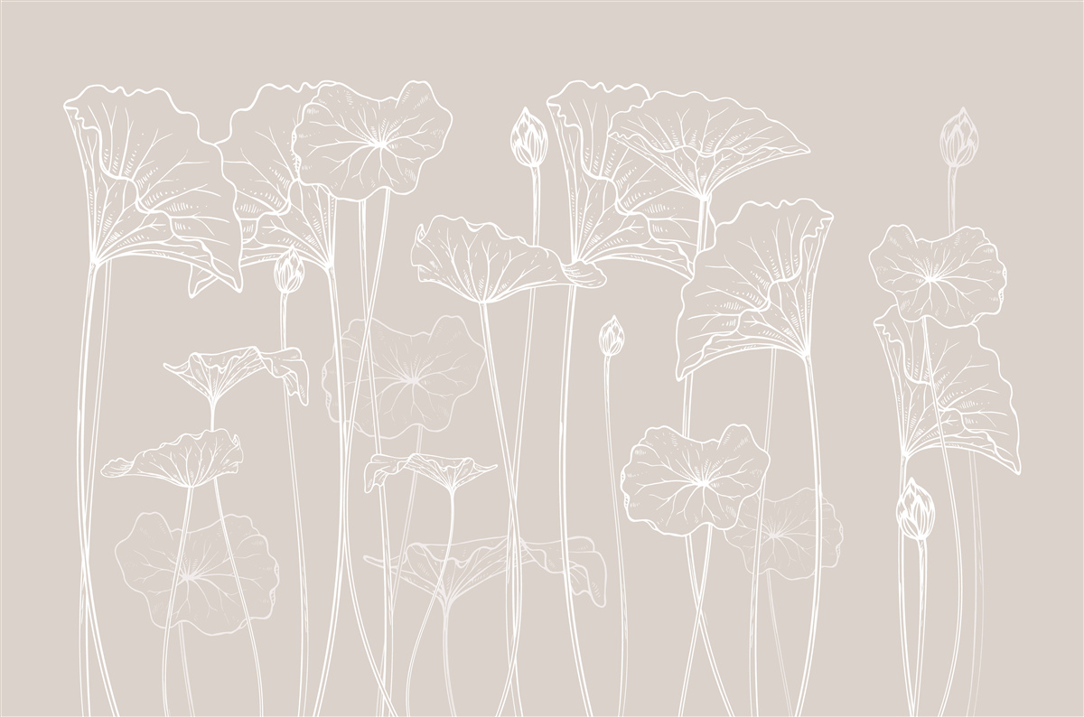 Fotobehang klaprozen in abstractie