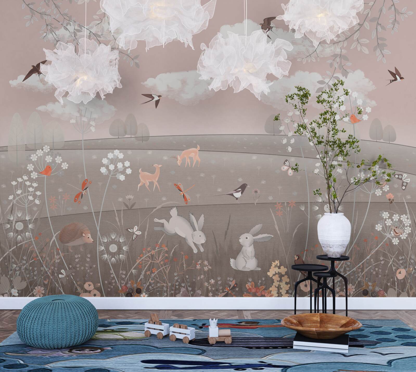 Fotobehang graslandbewoners