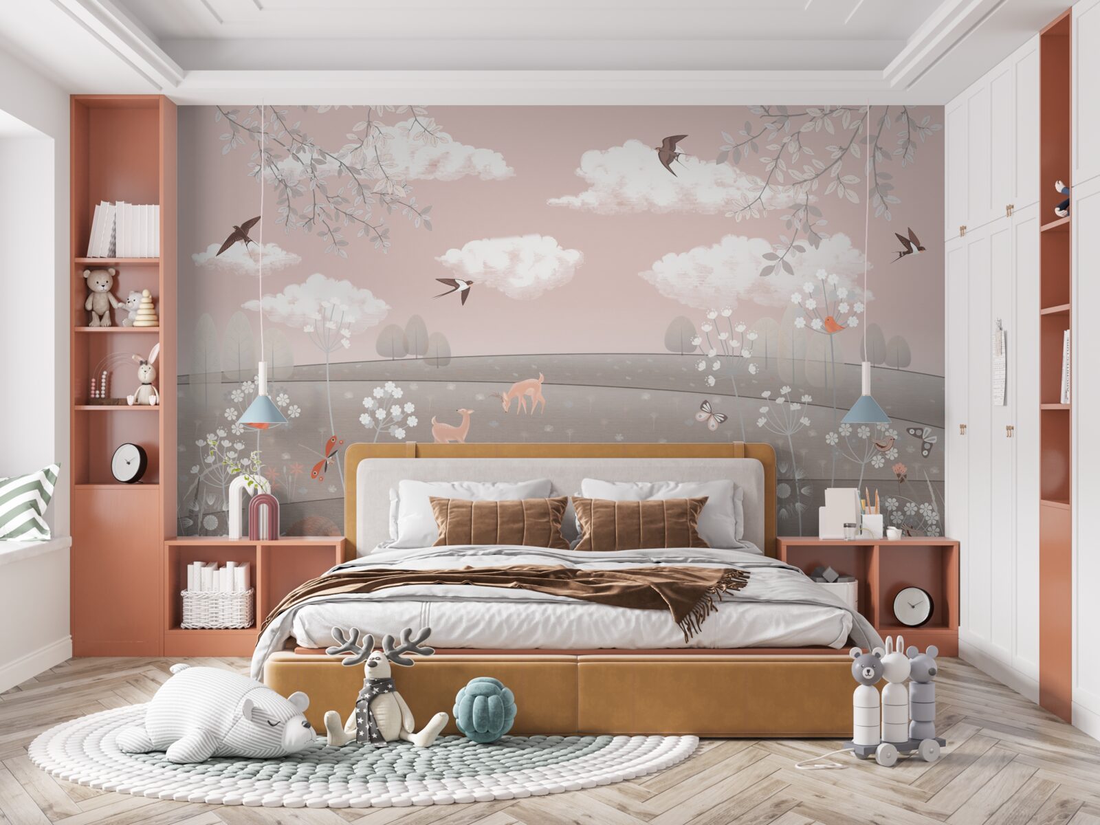 Fotobehang graslandbewoners