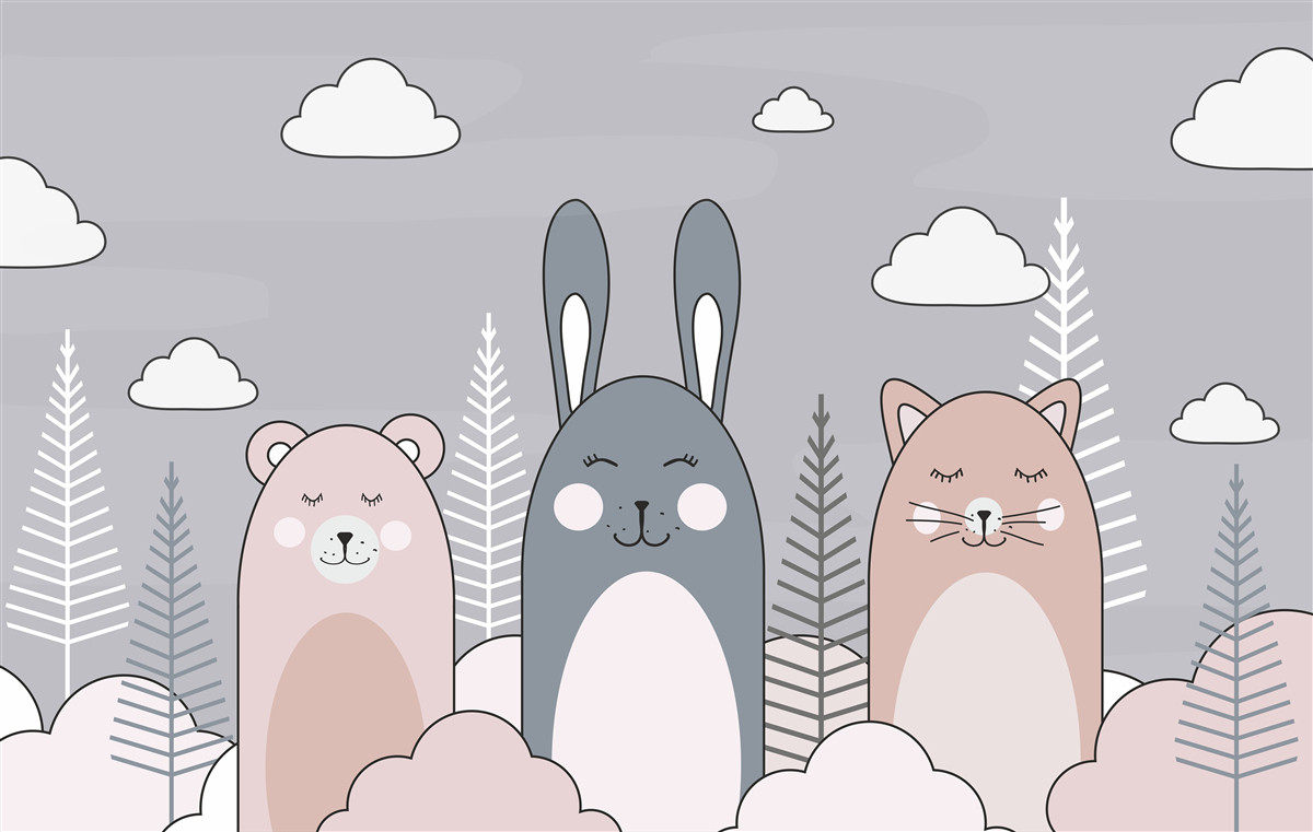 Fotobehang een hecht team