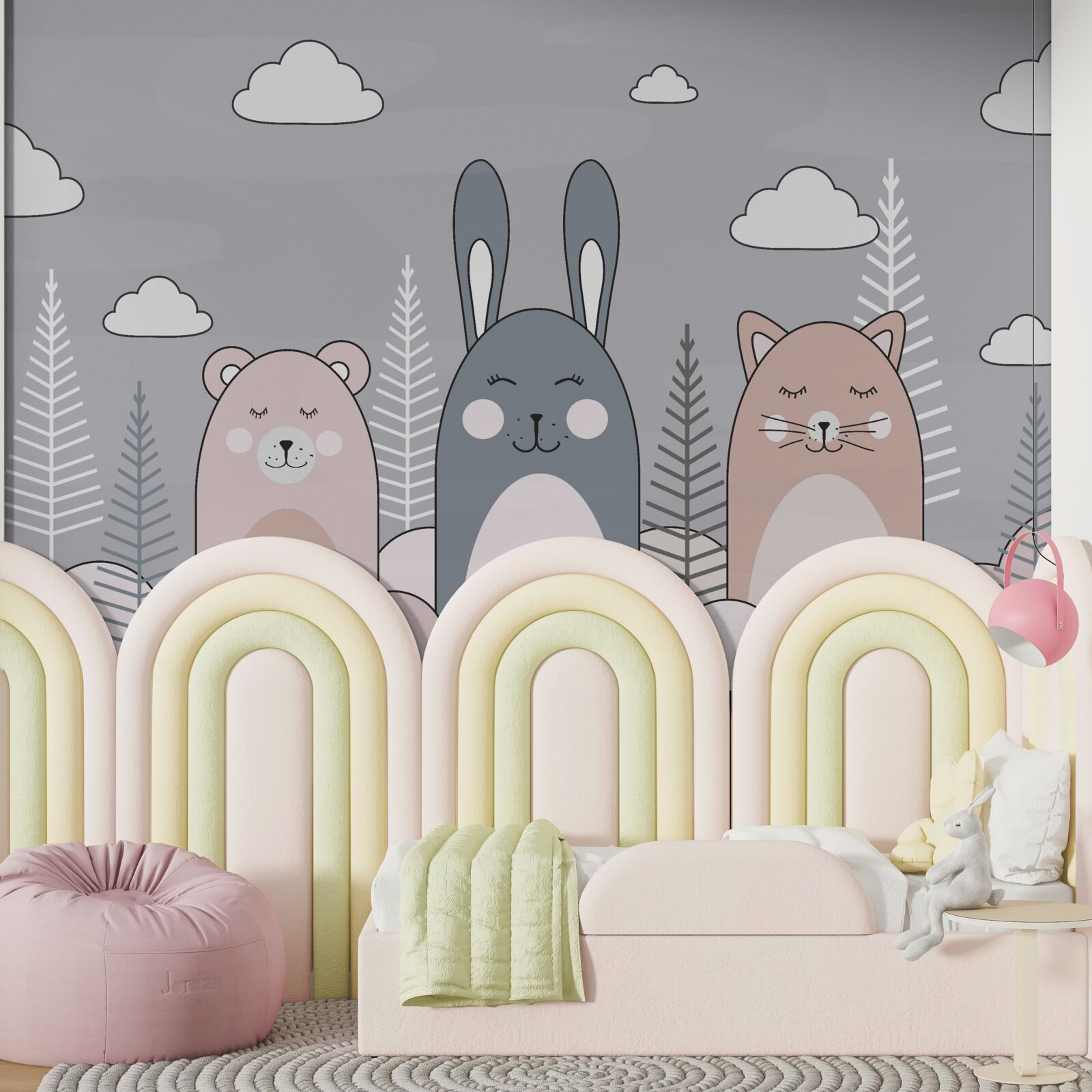 Fotobehang een hecht team